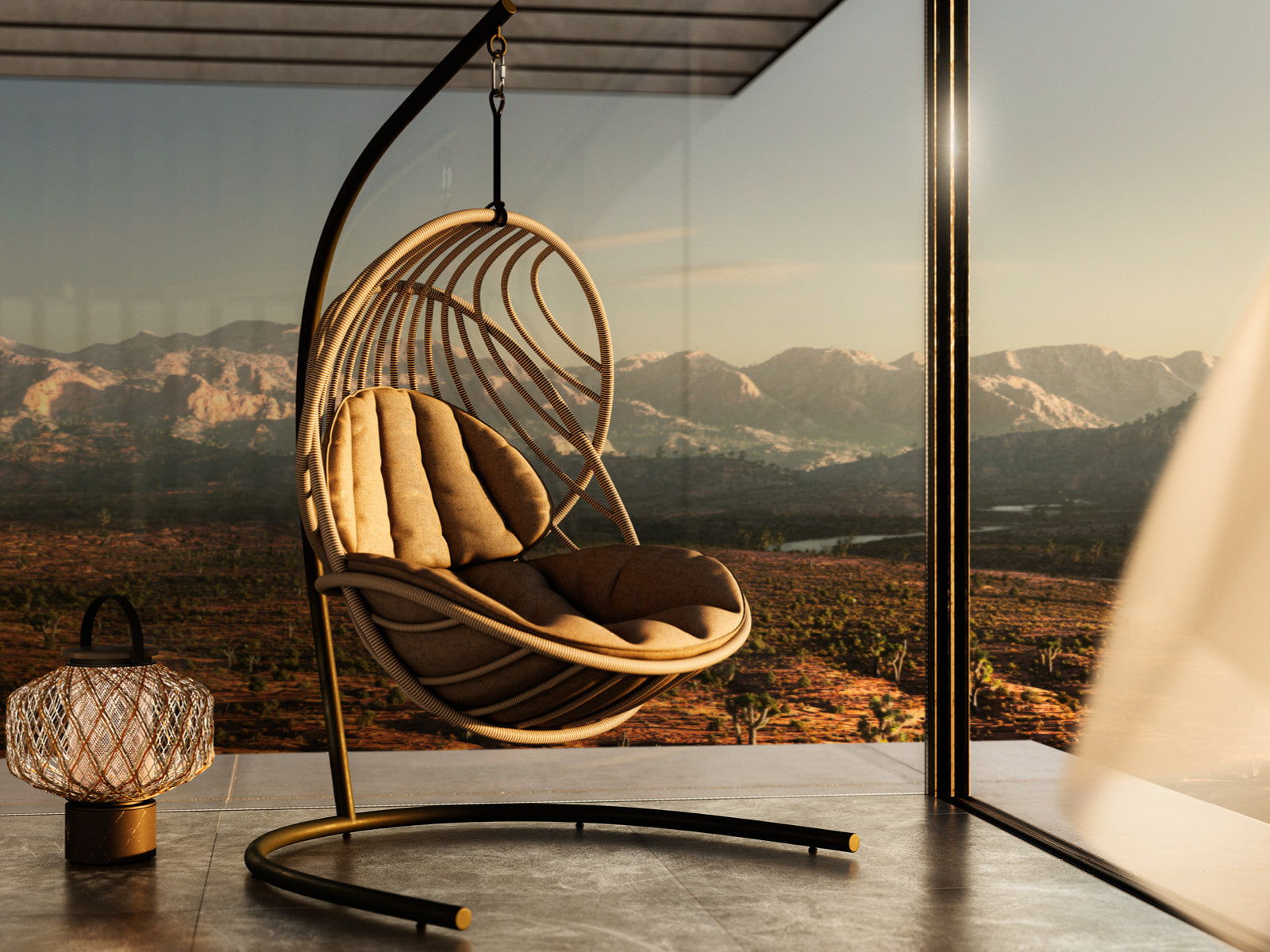 Kida Hanging Chair - Indoor/Outdoor Hammock Swing for Bedroom, Patio, Garden - Comfortable Egg Chair with Stand for Relaxation & Reading