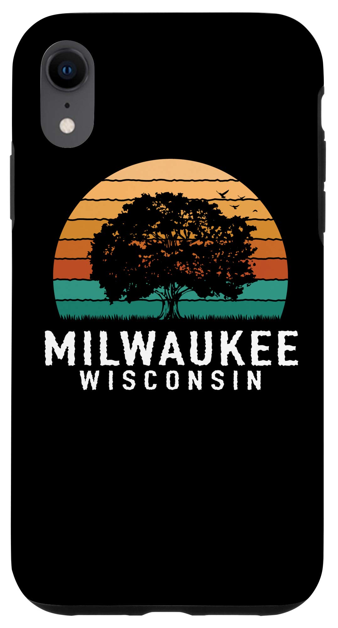 iPhone XR Case - Vintage Milwaukee Sunset Wisconsin Souvenir Design - Perfect for Travelers & Wisconsin Lovers