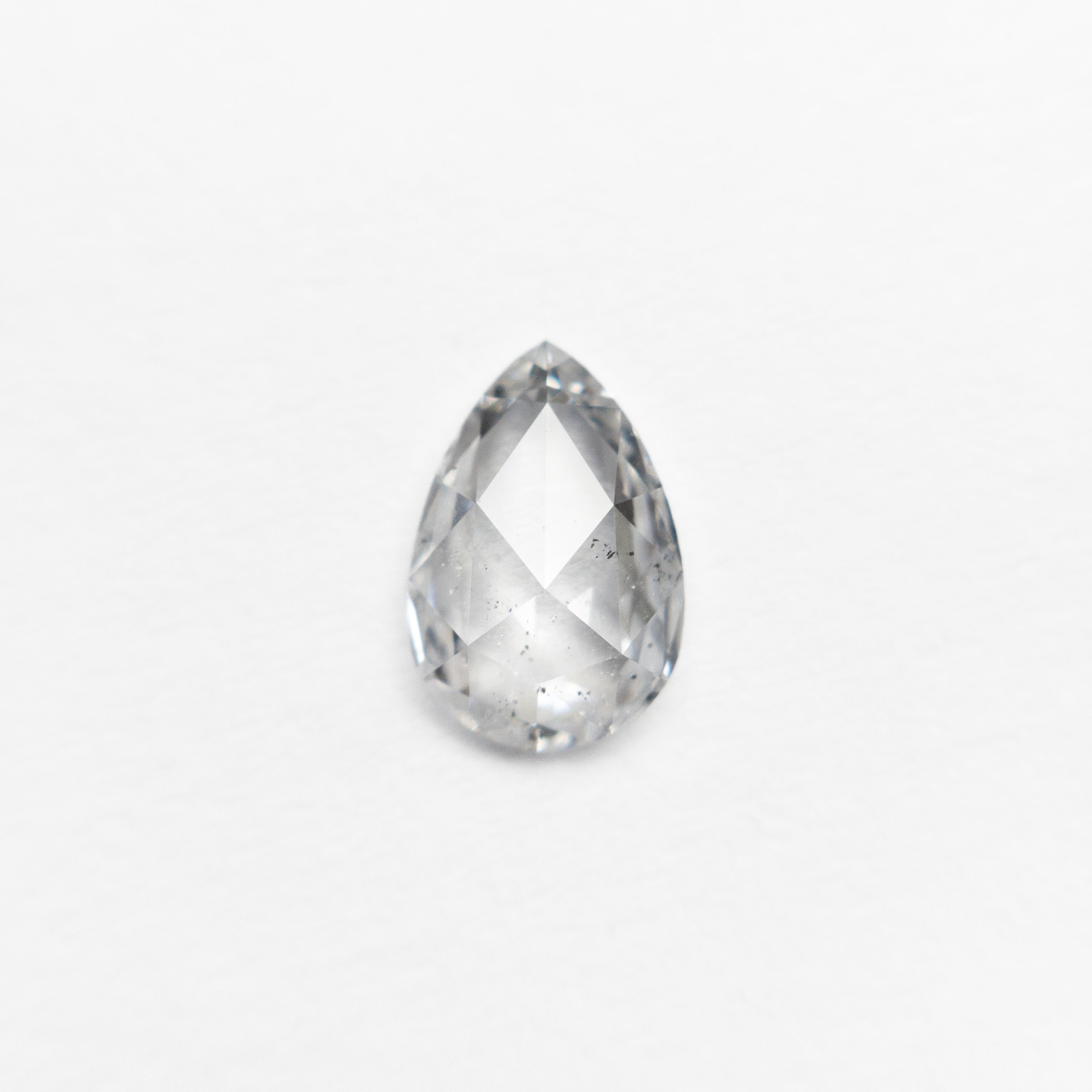 0.54ct Pear Rose Cut Diamond (7.12x4.75x2.05mm) - I1 Clarity, E Color - Elegant Jewelry for Engagement Rings & Special Occasions