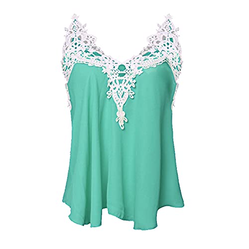 Springish Crochet Top - Spring Green, Small | Floral Lace Blouse for Women, Boho Chic Summer Outfit, Casual Beachwear & Festival Fashion