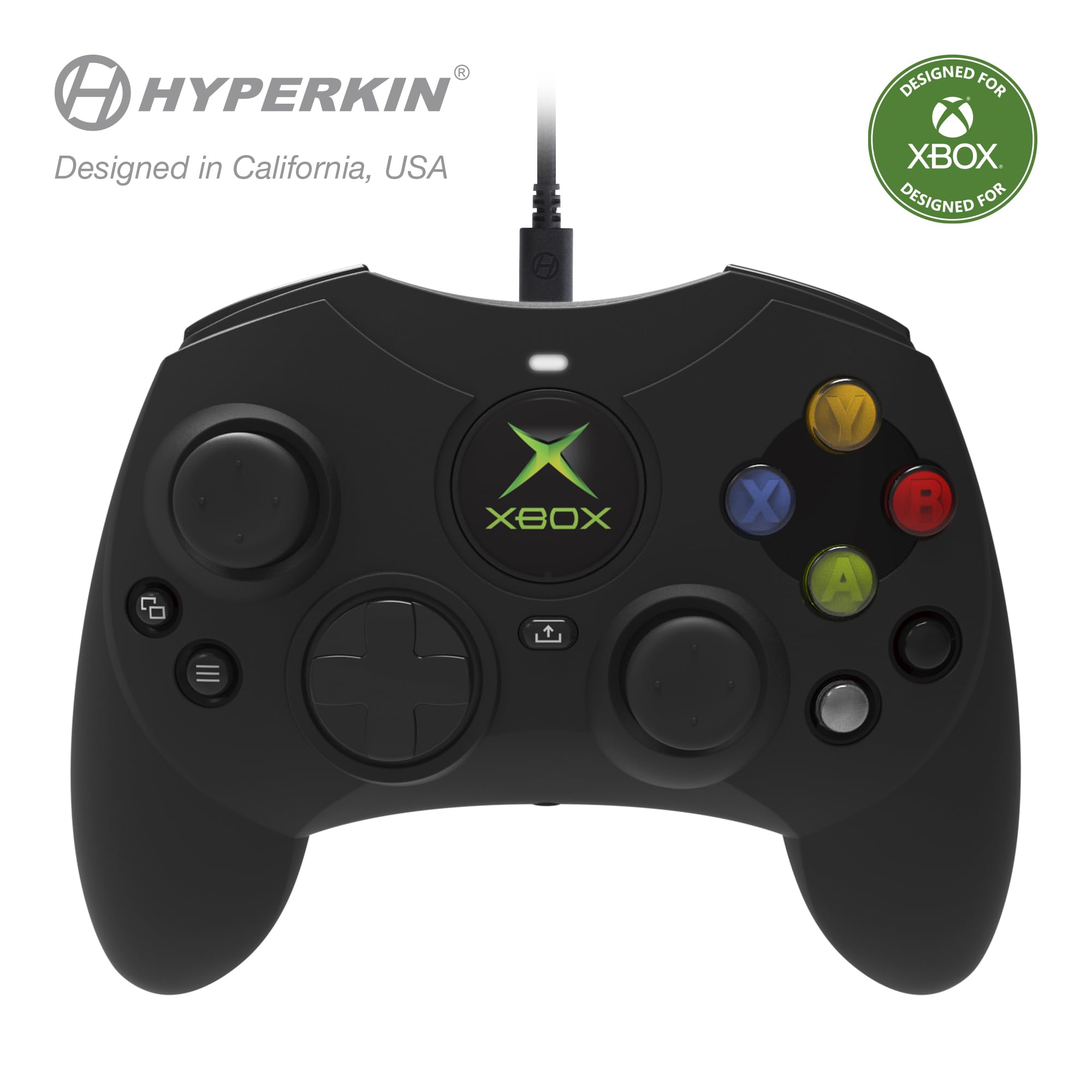 Hyperkin DuchesS Wired Controller for Xbox Series X|S & PC - Officially Licensed Hall Effect Gamepad with 3.5mm Audio Jack & Impulse Triggers | Perfect for Competitive Gaming & Long Play Sessions on Windows 10/11 & Xbox One