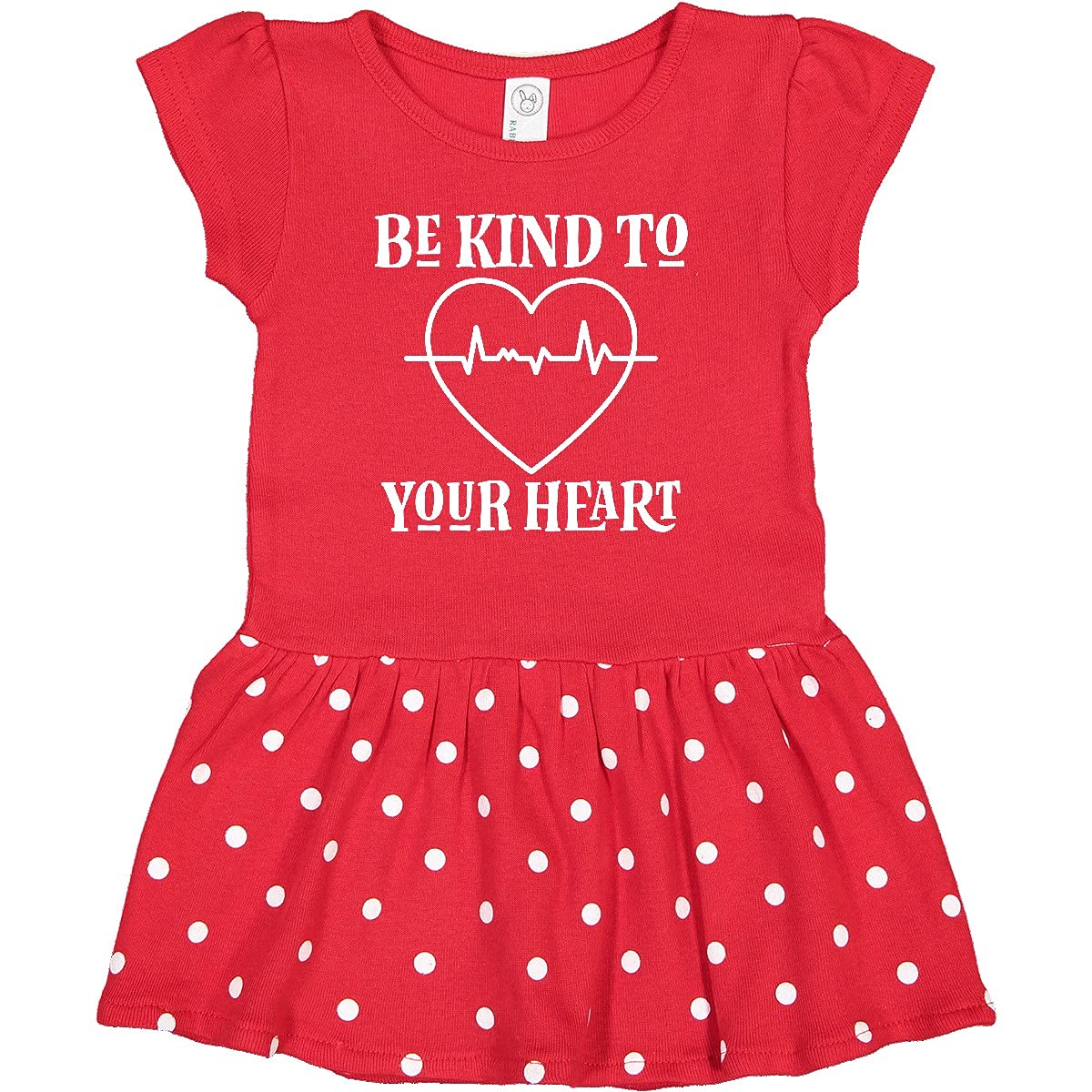 Inktastic Heart Disease Awareness Infant Dress - Cute Baby Girl Outfit for Charity Events & Fundraisers - Support Heart Health Awareness
