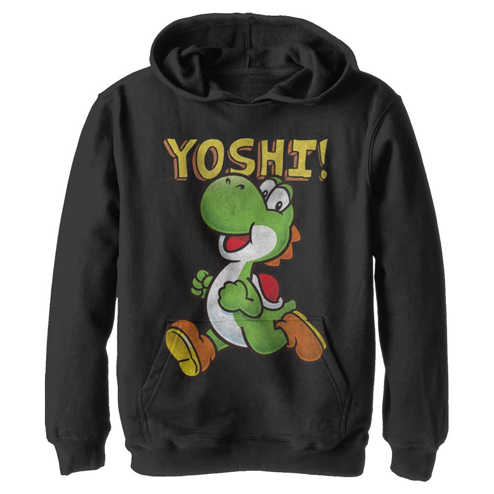 Nintendo Yoshi Kids Pullover Hoodie - Soft & Comfortable Green Dinosaur Hooded Sweatshirt for Boys & Girls - Perfect for Gaming, School & Outdoor Activities