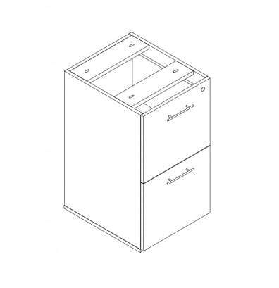 Safco Mayline Medina Reception Station F/F Pedestal - Modern Office Furniture for Reception Desks & Workstations | Perfect for Corporate Lobbies, Waiting Areas & Professional Workspaces