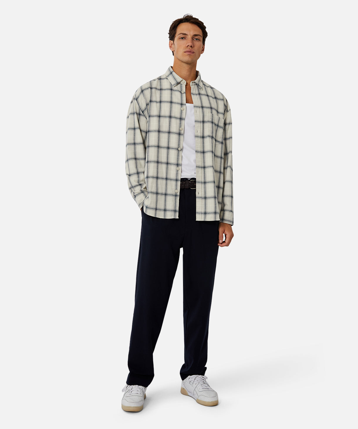 Crossett LS Shirt - Men's Casual Long Sleeve Grey T-Shirt for Everyday Wear & Outdoor Activities