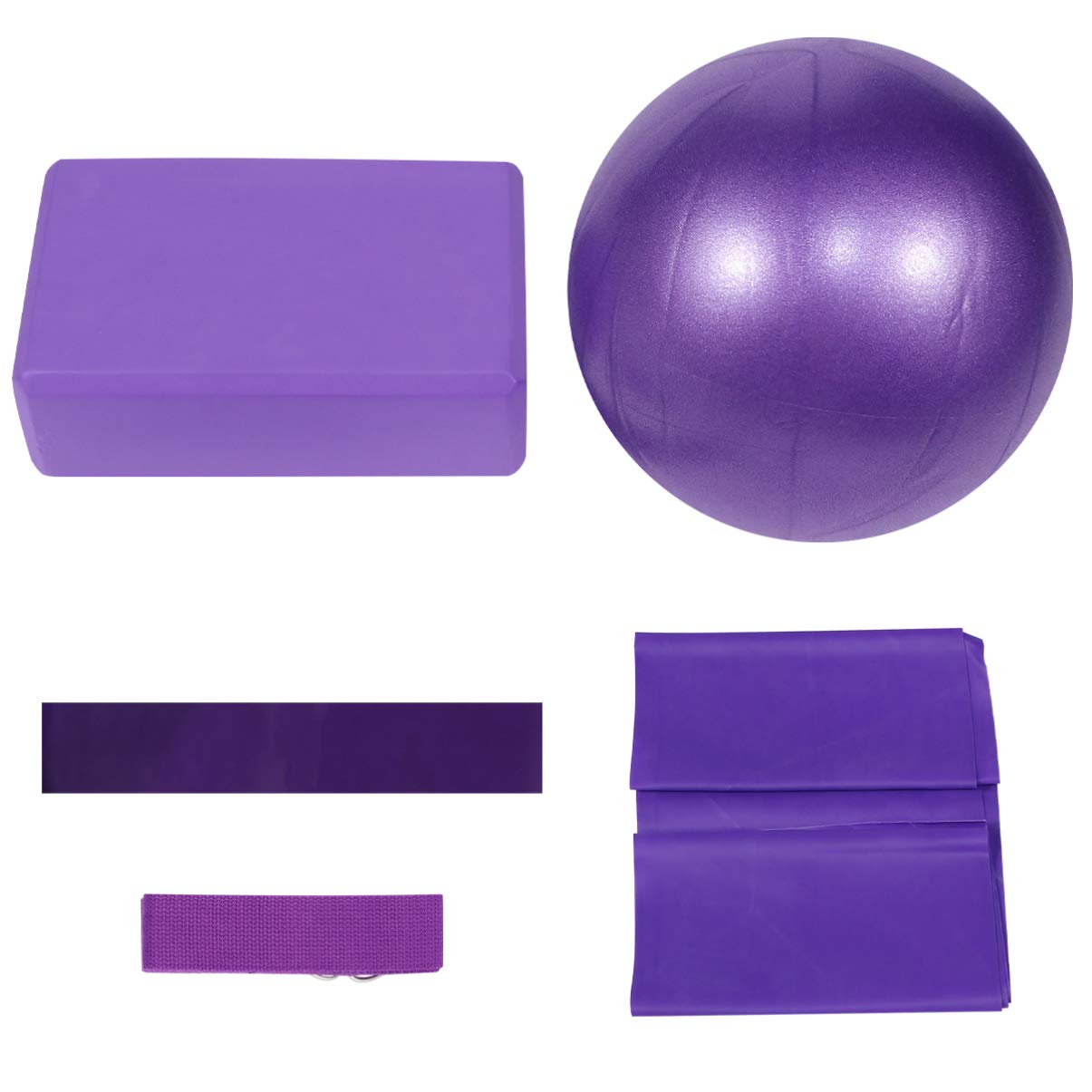 **LIOOBO 5-Piece Yoga Ball Chair Set with Stability Base & Resistance Bands - Exercise Ball for Home Gym, Office, and Fitness - Improves Posture, Balance & Back Pain Relief - Includes Workout Videos - Blue**    *(Perfect for Home Workouts, Office Ergonomics, Yoga, Pilates & Core Strengthening Exercises)*