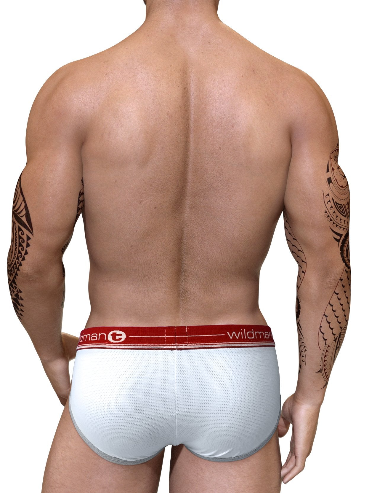 Wildmant Duo Big Boy Pouch Brief - Comfortable Men's Underwear with Support, Breathable Cotton Blend (Red) - Perfect for Everyday Wear, Gym & Sports Activities