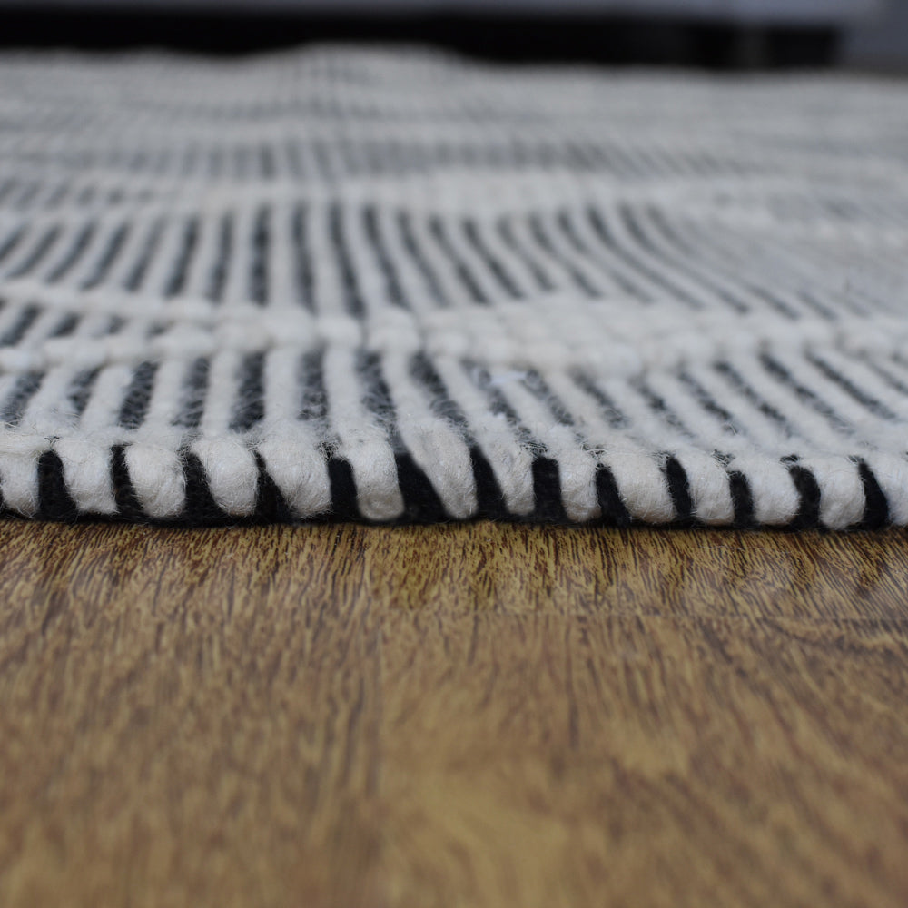 Hand Woven Bohemian Area Rug - Modern Abstract Sculpture Design for Living Room, Bedroom & Home Decor | Soft & Durable Floor Covering