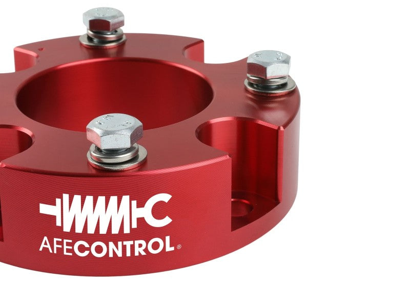aFe CONTROL 1.875 Inch Leveling Kit for 2022-2023 Toyota Tundra - Red | Lift Suspension for Off-Road & Truck Customization