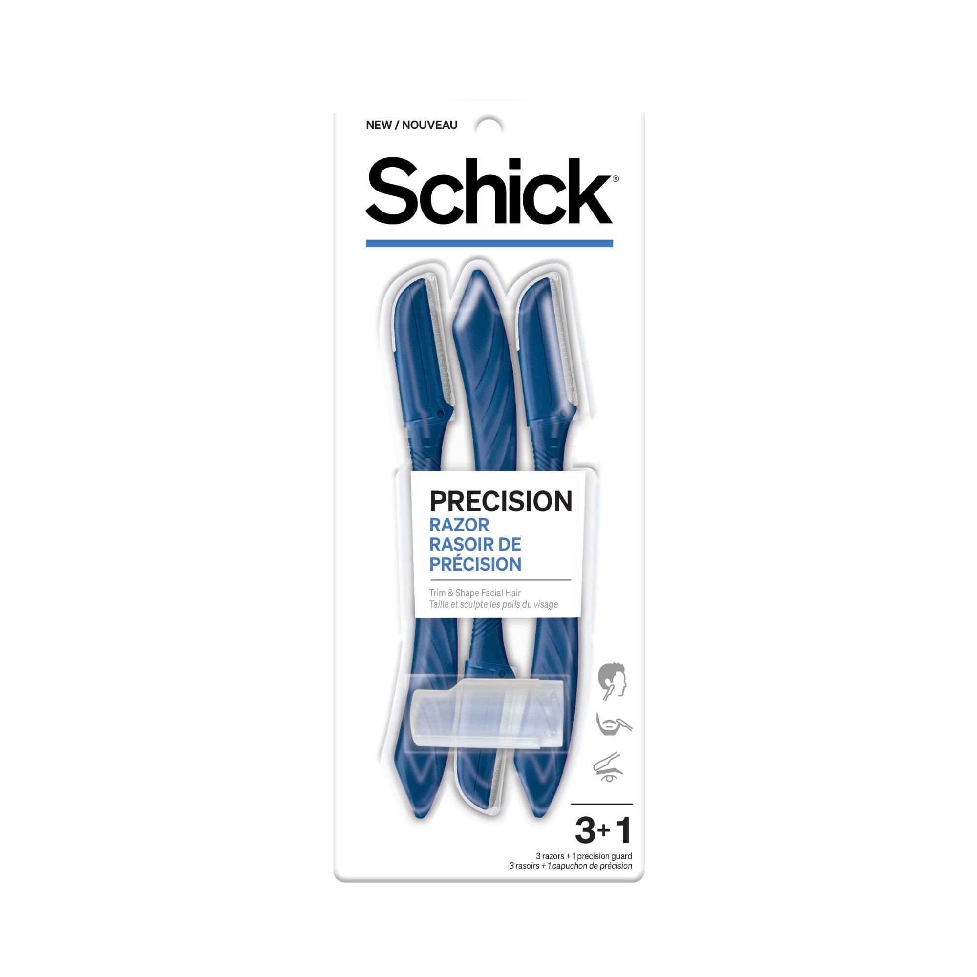 Schick Precision Razor for Men - 3 Pack Disposable Edge Razors for Smooth Shaving & Grooming | Perfect for Travel, Gym & Daily Use