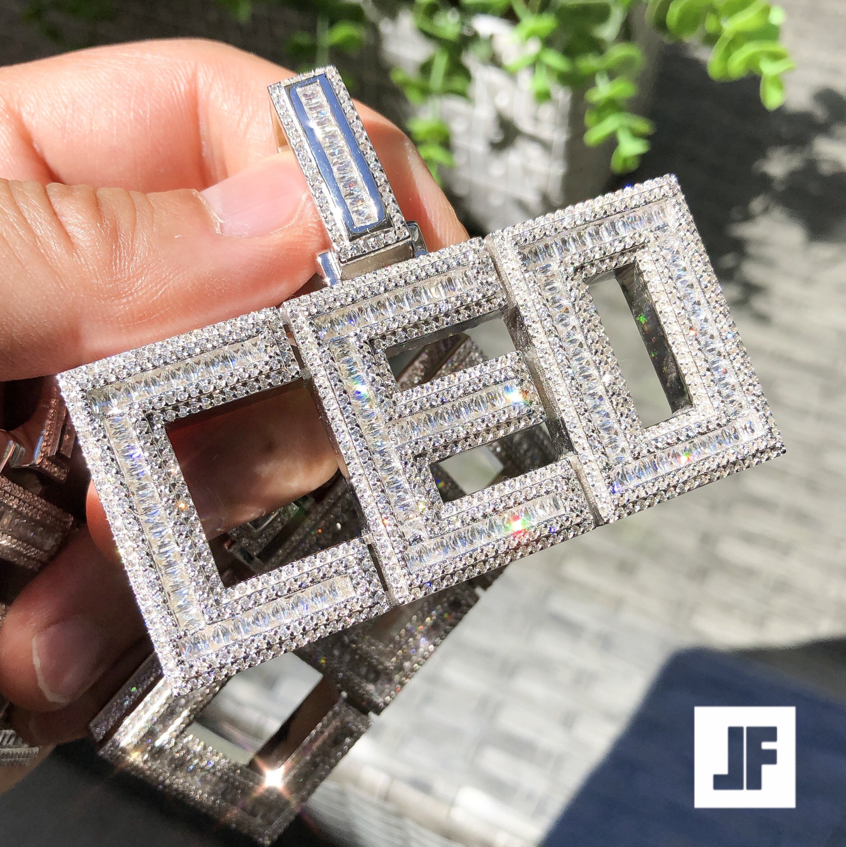 925 Sterling Silver Baguette Block Letter CEO Pendant Necklace for Men - Elegant Business Jewelry Gift for Executives & Professionals - Perfect for Corporate Events, Office Wear & Leadership Gifts