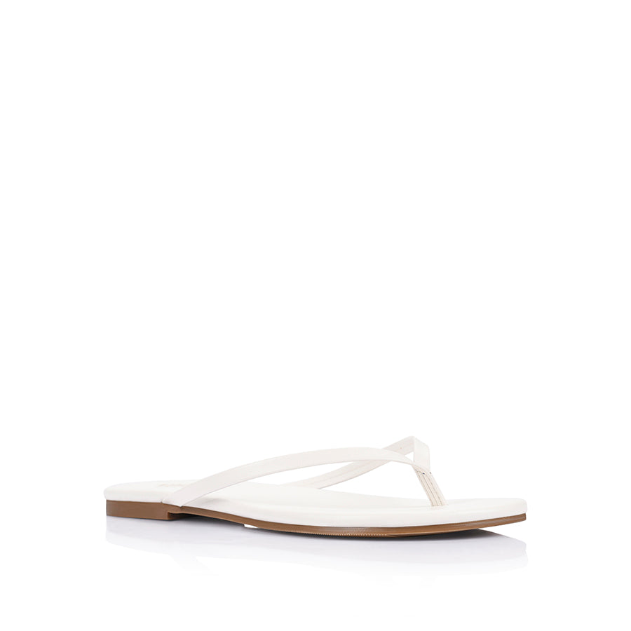 Tori Thongs for Women - Comfortable Flip Flops in Chalk White | Perfect for Beach, Pool, and Summer Outfits