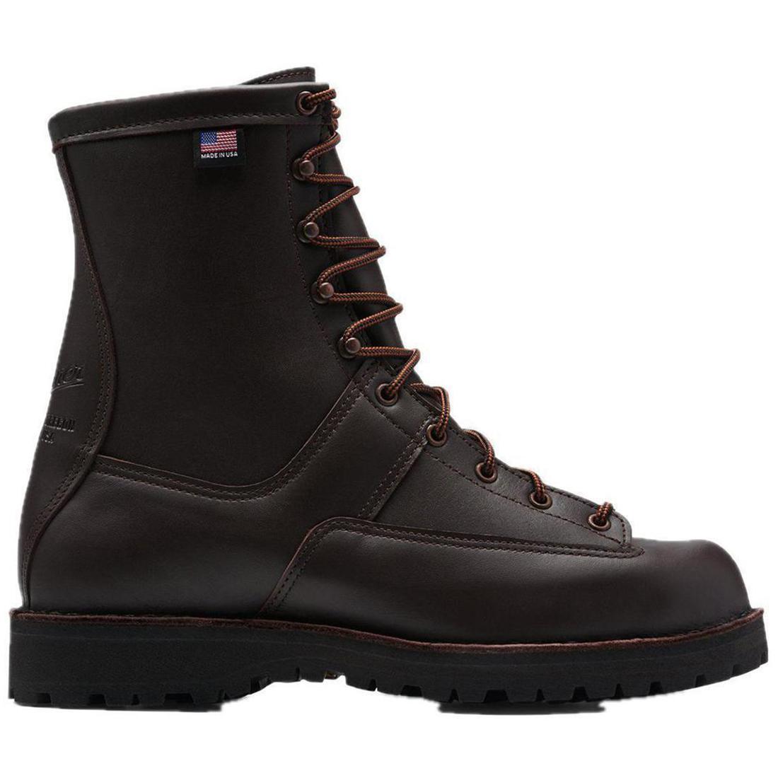 Men's Winter Hooded Lightweight 8-Inch 200G Insulated Boots in Brown - Perfect for Hiking, Snow Sports & Cold Weather Outdoor Activities