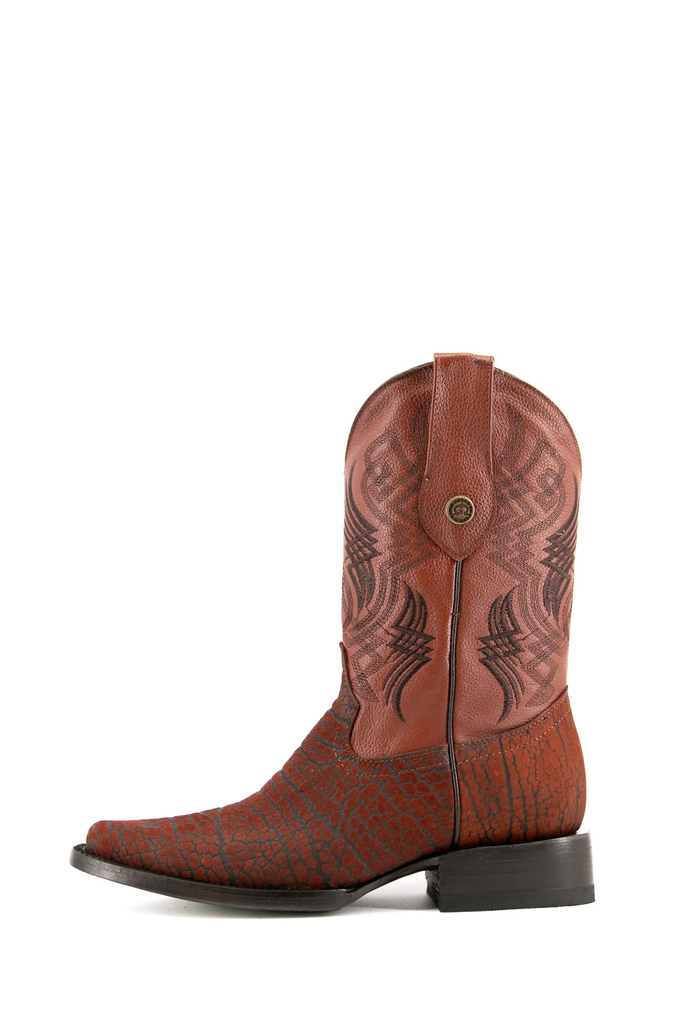 Texas Bull Neck Rodeo Cowboy Boots - Genuine Leather Western Riding Boots for Men & Women | Perfect for Rodeo, Country Dancing & Outdoor Adventures