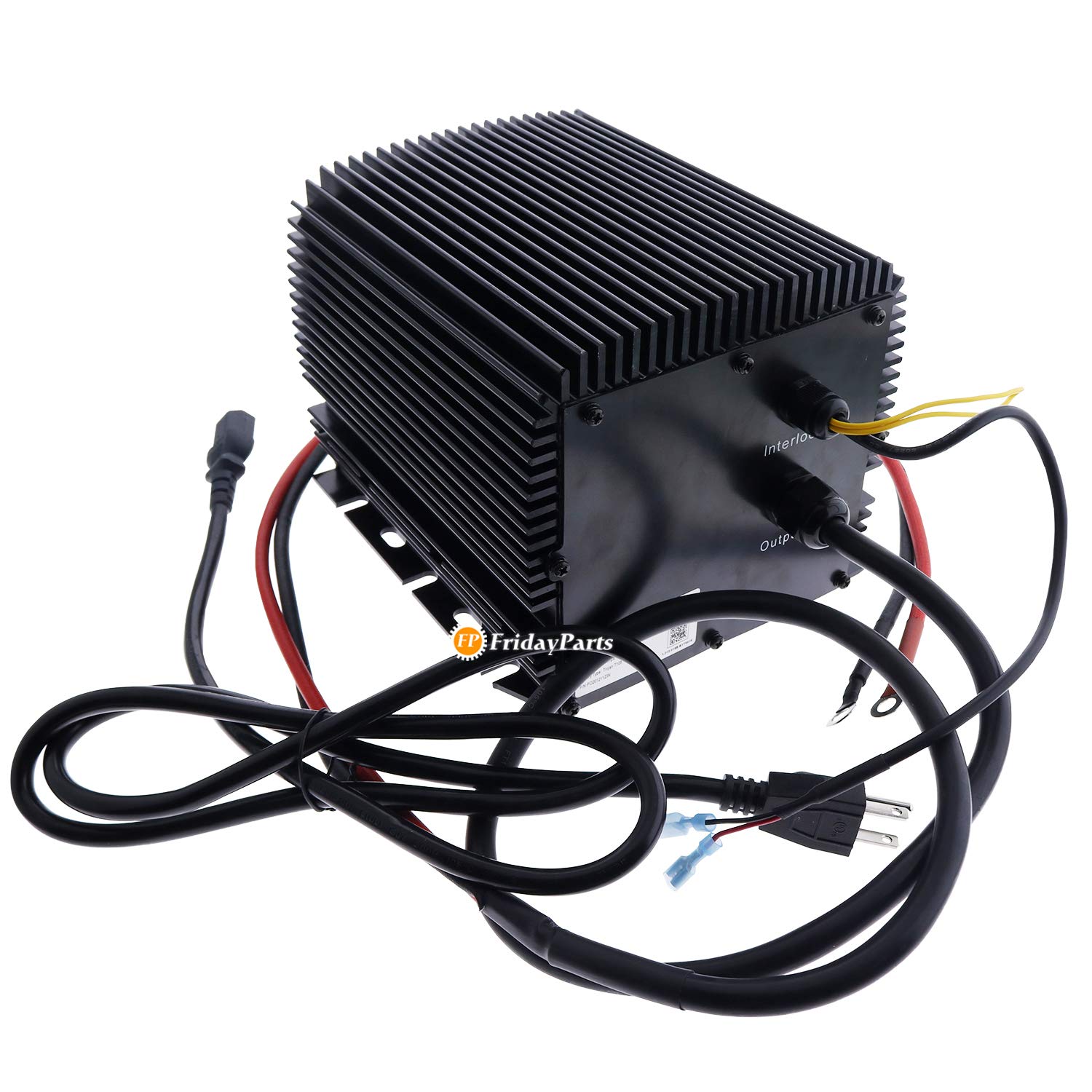 FridayParts 24V 25A HB600 Battery Charger - Compatible with JLG, Genie, Skyjack Lifts (Model: HB600-24b, P/N: 1001133506, 66412, 96211, 105739, 161827, 128537) - Ideal for Construction Equipment, Scissor Lifts & Boom Lifts Maintenance