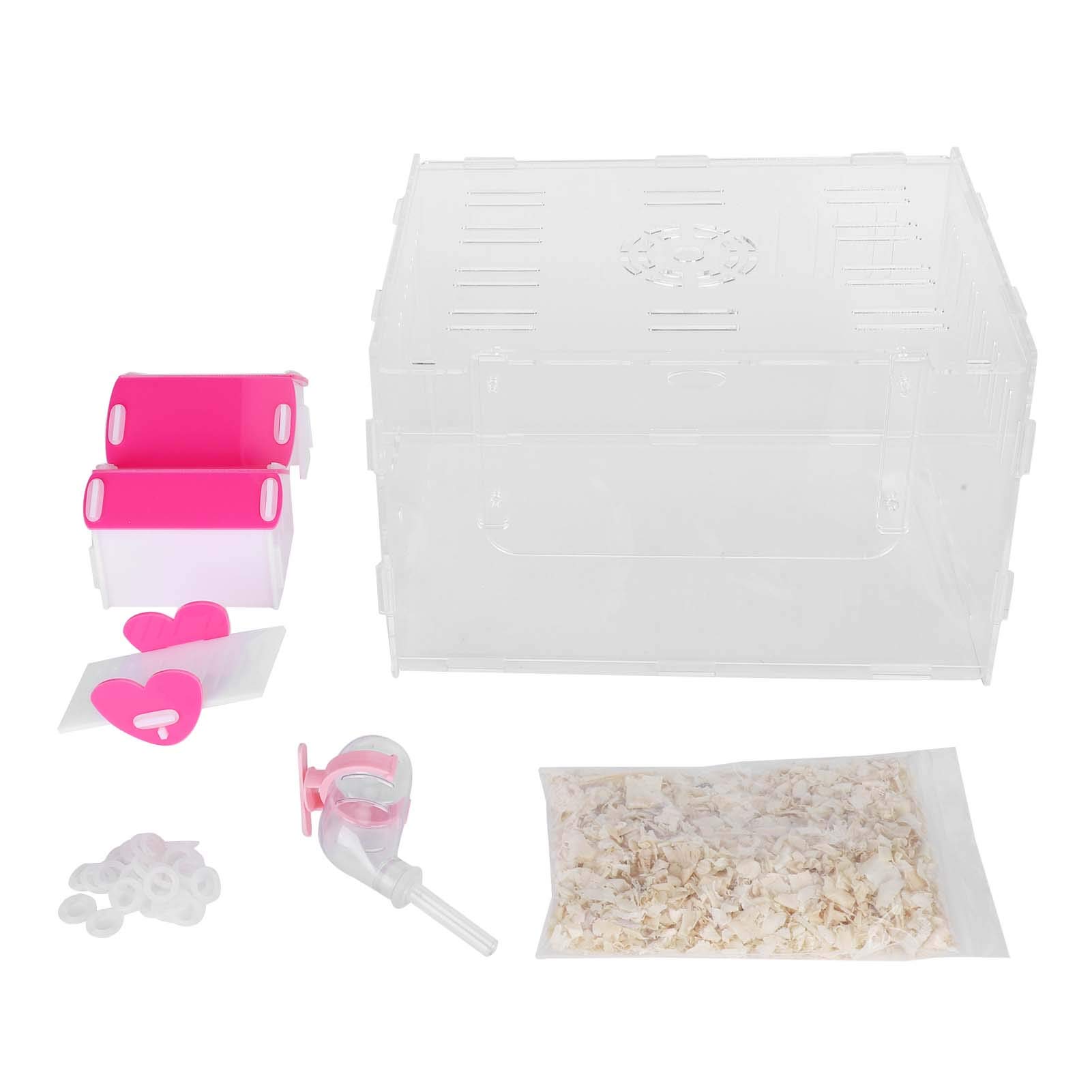 Transparent Acrylic Small Pet Cage - Single Layer Hamster Habitat for Fish Tank & Aquarium Pets (Large Size) | Perfect for Hamsters, Mice & Small Animals