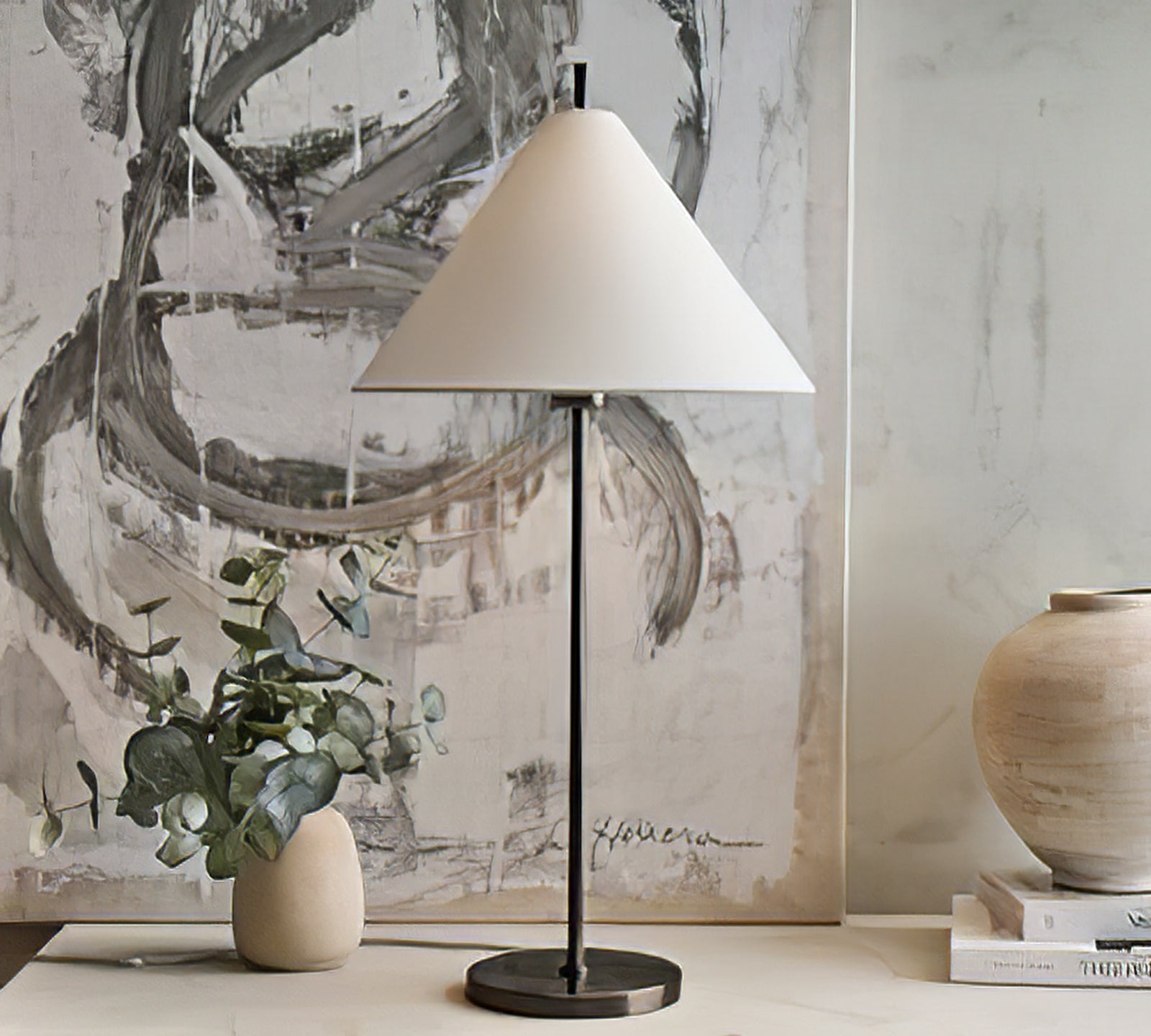 Ellis Table Lamp - Modern LED Desk Lamp with Adjustable Brightness & Color Temperature for Home Office, Bedroom, and Study Room - Perfect for Reading, Working, and Relaxing