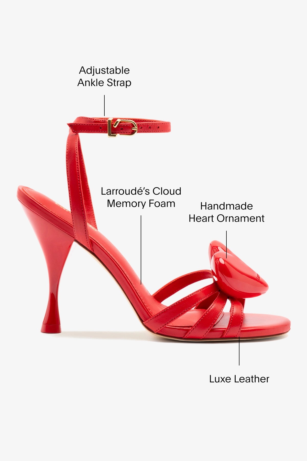 Amore Women's Leather Sandals in Scarlet Red - Comfortable & Stylish for Summer, Beach, and Casual Outings