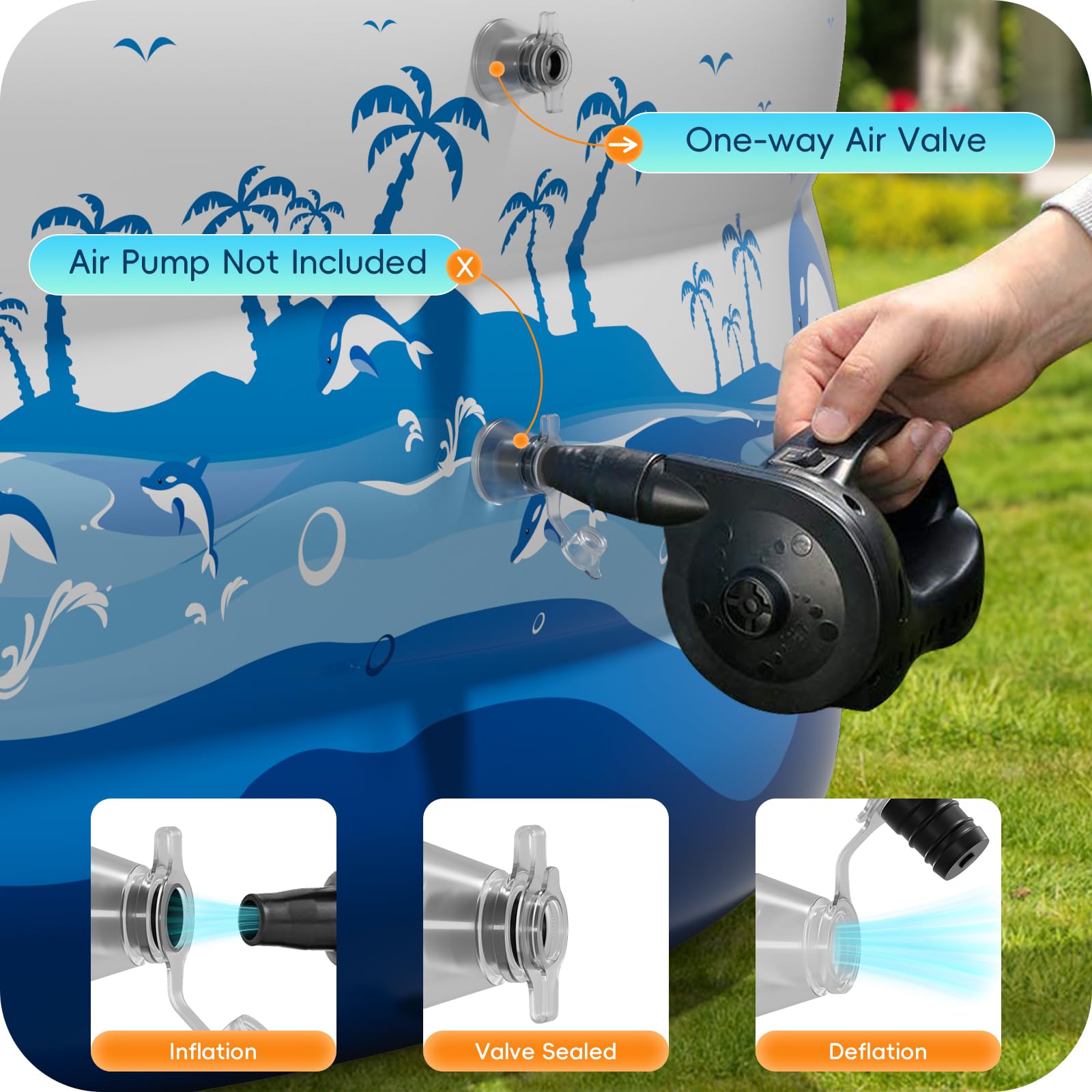 Best Inflatable Pool for Kids & Adults - 130