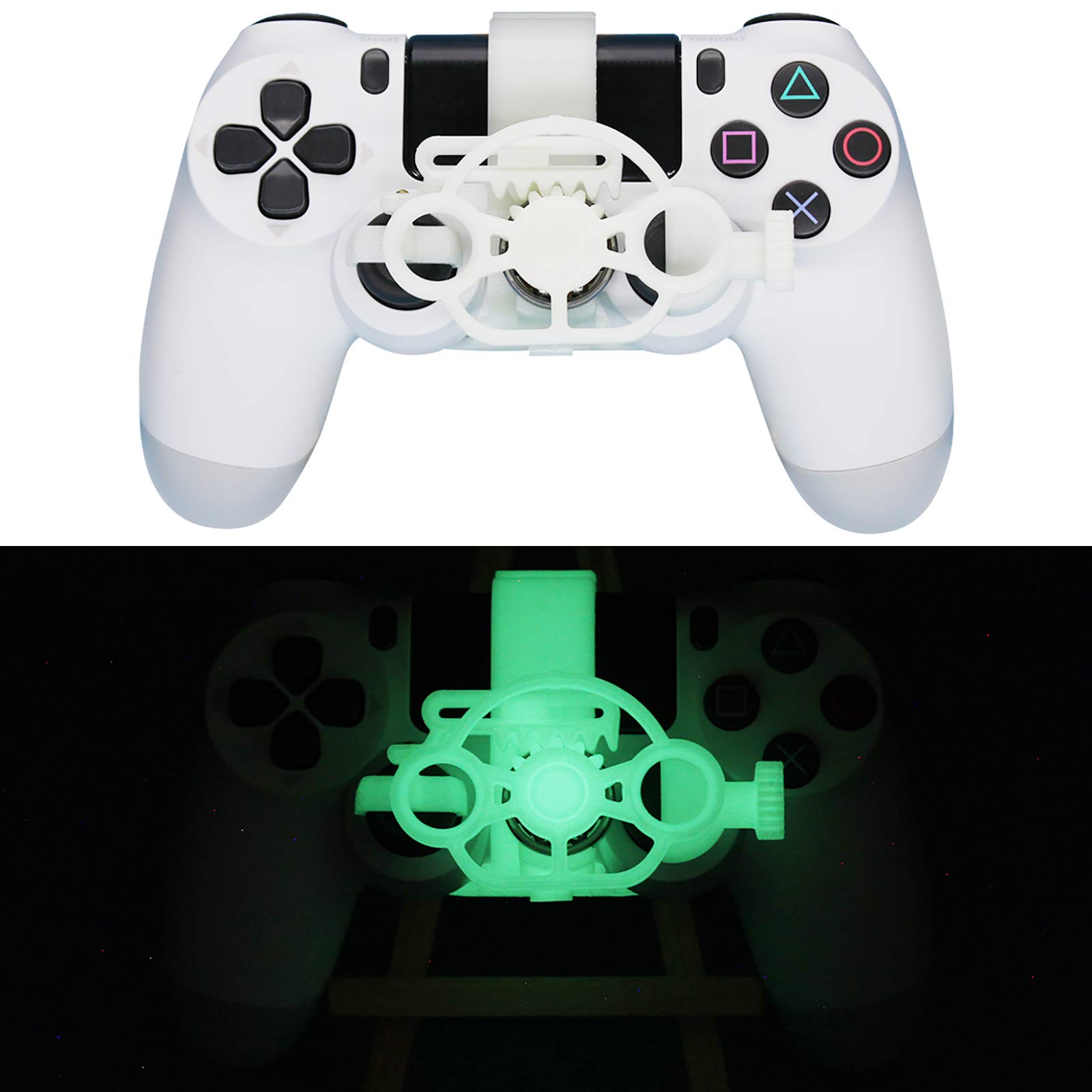LICHIFIT Mini Racing Wheel Gamepad Replacement for Sony PS4 Controller - Perfect for Racing Games, Simulation Driving & Gaming Accessories