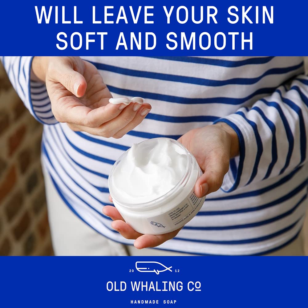 Old Whaling Co Magnolia Body Butter 2 Pack – Ultra Hydrating Shea Butter Cream with Aloe & Sunflower Oil – Magnolia Blossom & Sweet Peony Scented Moisturizer – 8 oz Jars (Set of 2) – Perfect for Dry Skin Care & Relaxing Spa Nights at Home