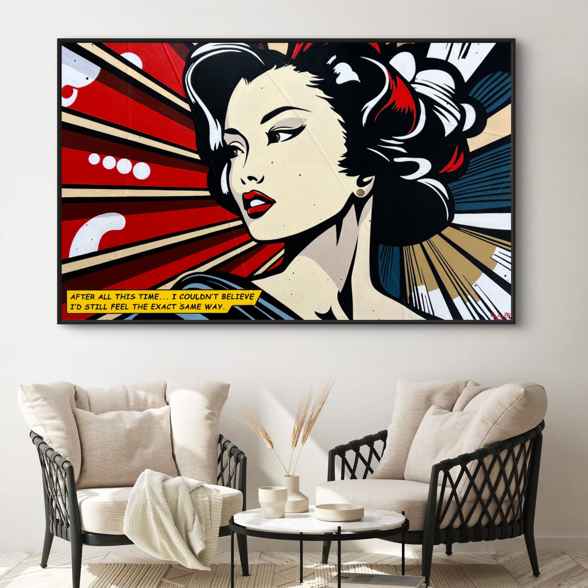 160cm x 100cm Geisha Classic Pop Art Canvas Painting - Japanese Wall Decor for Living Room, Bedroom & Office - Large Modern Artwork for Home & Office Decoration