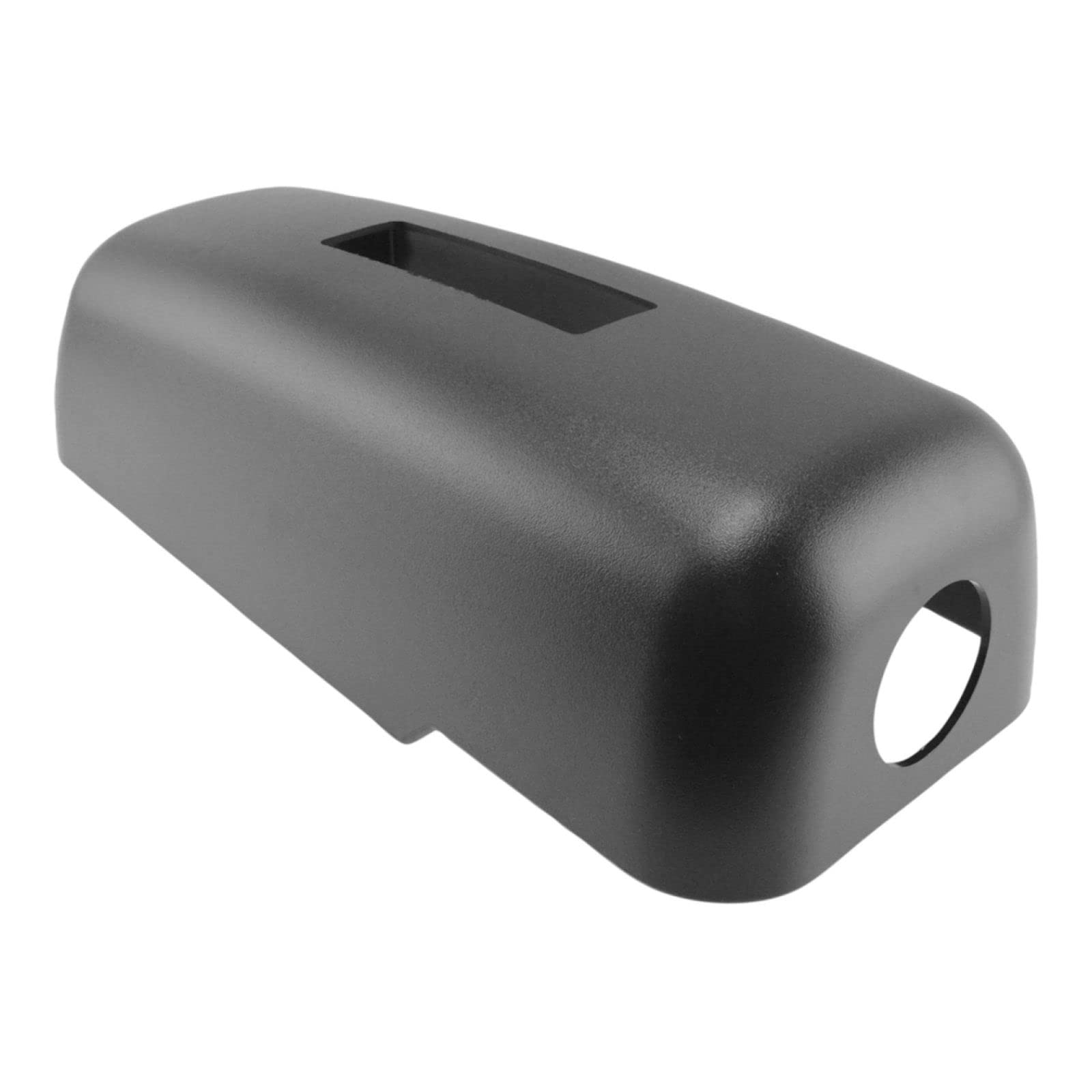 Textured Black Lighted Mirror Housing Cap Cover for Chevy Kodiak & GMC Topkick - Durable Replacement Part for Enhanced Night Visibility & Truck Safety