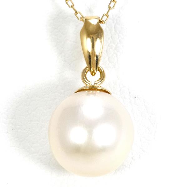 18K Yellow Gold Pearl Necklace for Women - Elegant & Timeless Jewelry Gift for Wedding, Anniversary & Special Occasions