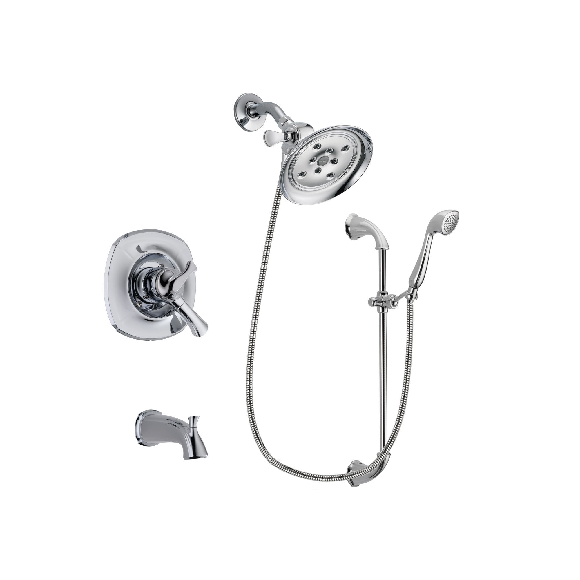 Delta Addison Chrome 3-Handle Tub and Shower Faucet System with Hand Shower DSP0929V - Perfect for Bathroom Renovation & Modern Home Upgrade