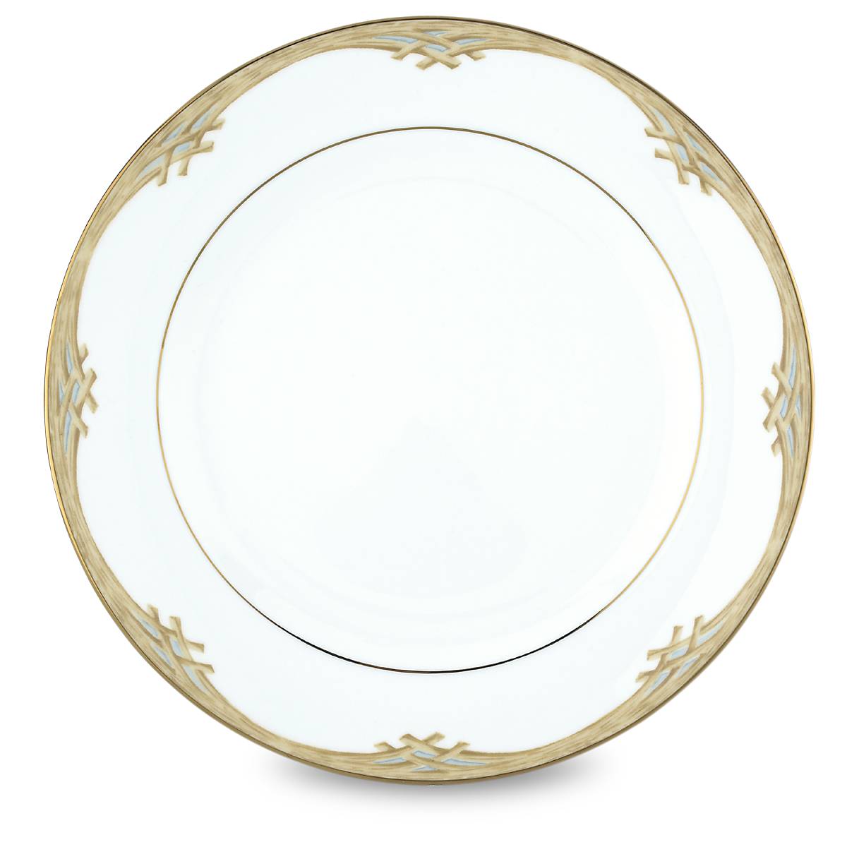 British Colonial Style Bamboo Dinner Plates - 10.5 Inch Round Eco-Friendly Dishes for Dining, Parties & Home Decor