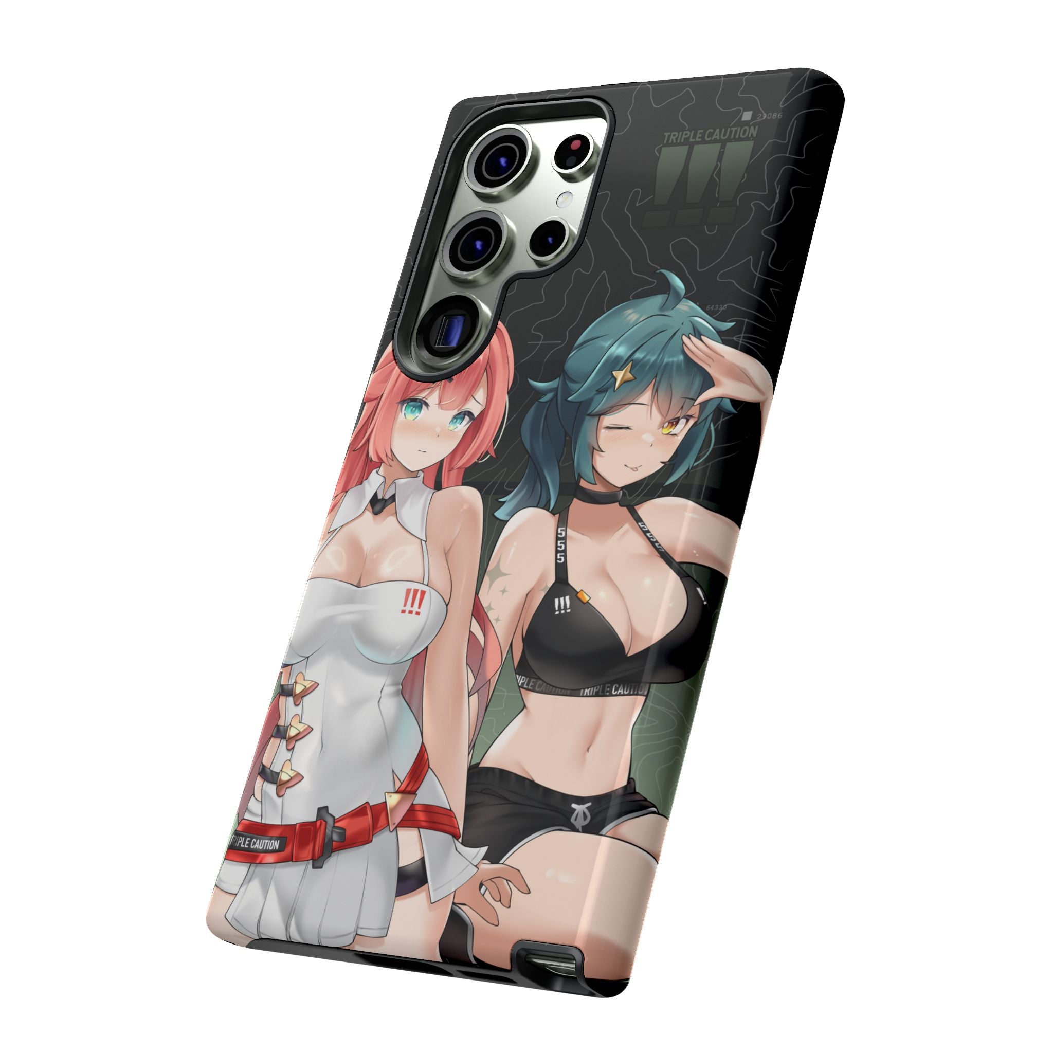 TRIPLE CAUTION AMIA + ARIA Shockproof Phone Case - Premium Protection for iPhone & Android | Perfect for Outdoor Adventures, Work & Daily Use