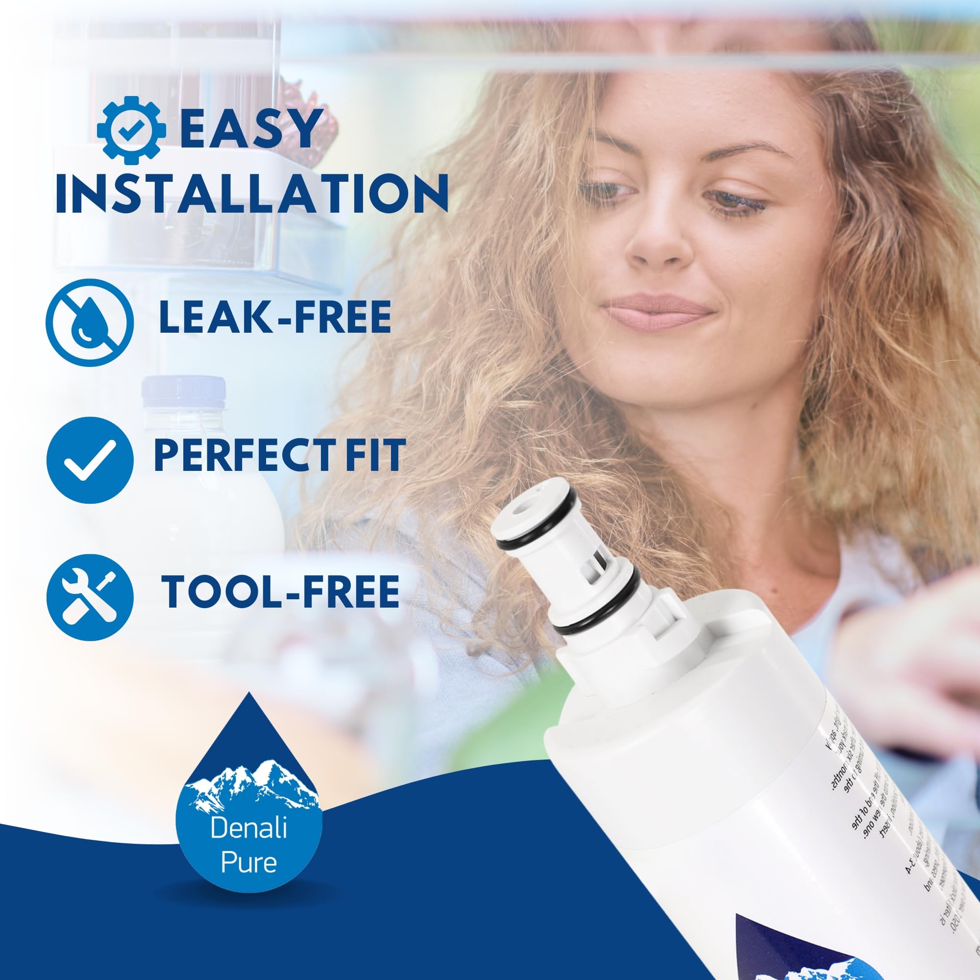 5-Pack Replacement Refrigerator Water Filter for Sears/Kenmore 10651584200 - Compatible with 46-9010, 46-9902, 46-9908 Fridge Filters | Pure Drinking Water for Home & Office Use