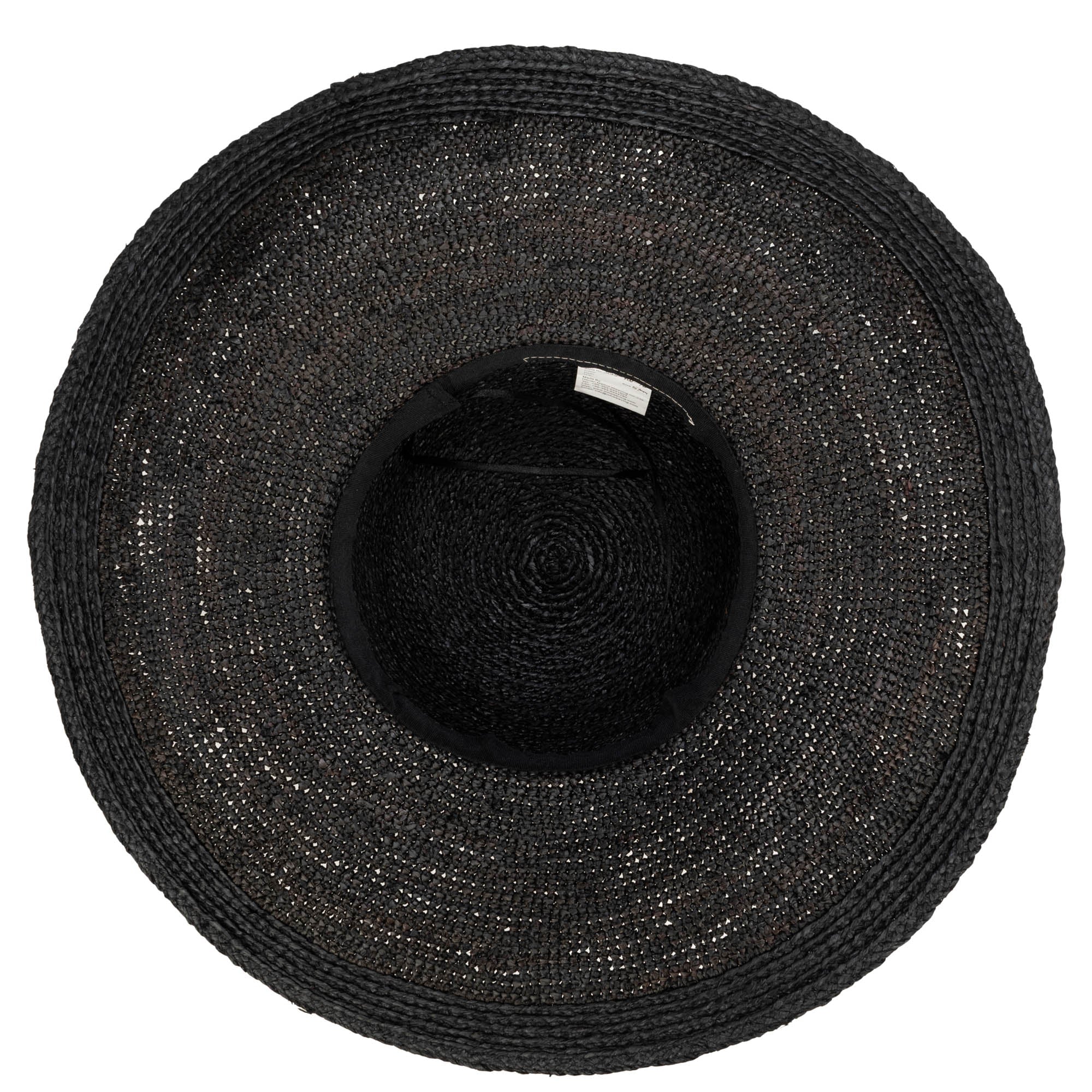 Stylish Raffia Braid Round Crown Sun Hat for Women - UV Protection Wide Brim Beach Hat for Summer, Vacations & Outdoor Activities