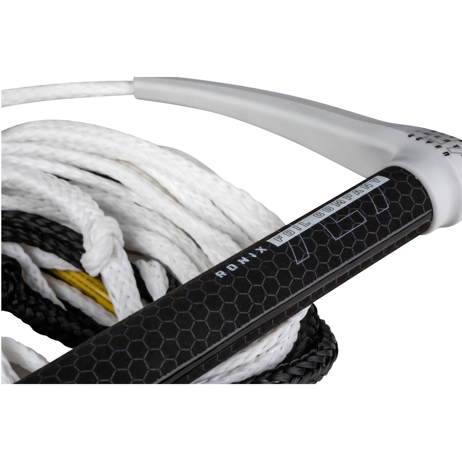 Ronix 727 Foil Combo 13 Wakeboard with 72.5' 8-Section Rope & Hide Grip - White/Black - Perfect for Wakeboarding & Water Sports Enthusiasts