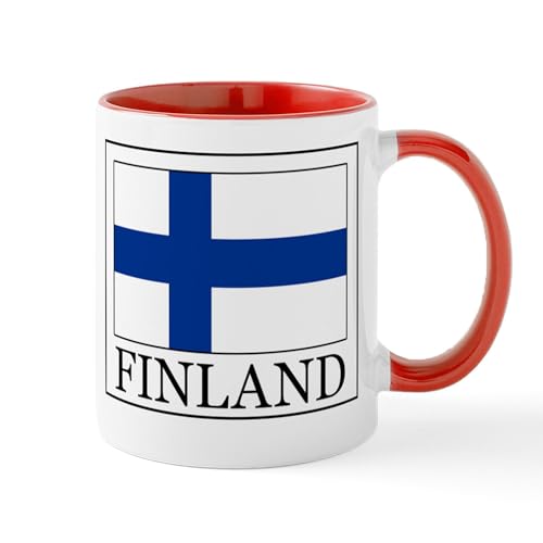 White/Red Inside - Finland Mug