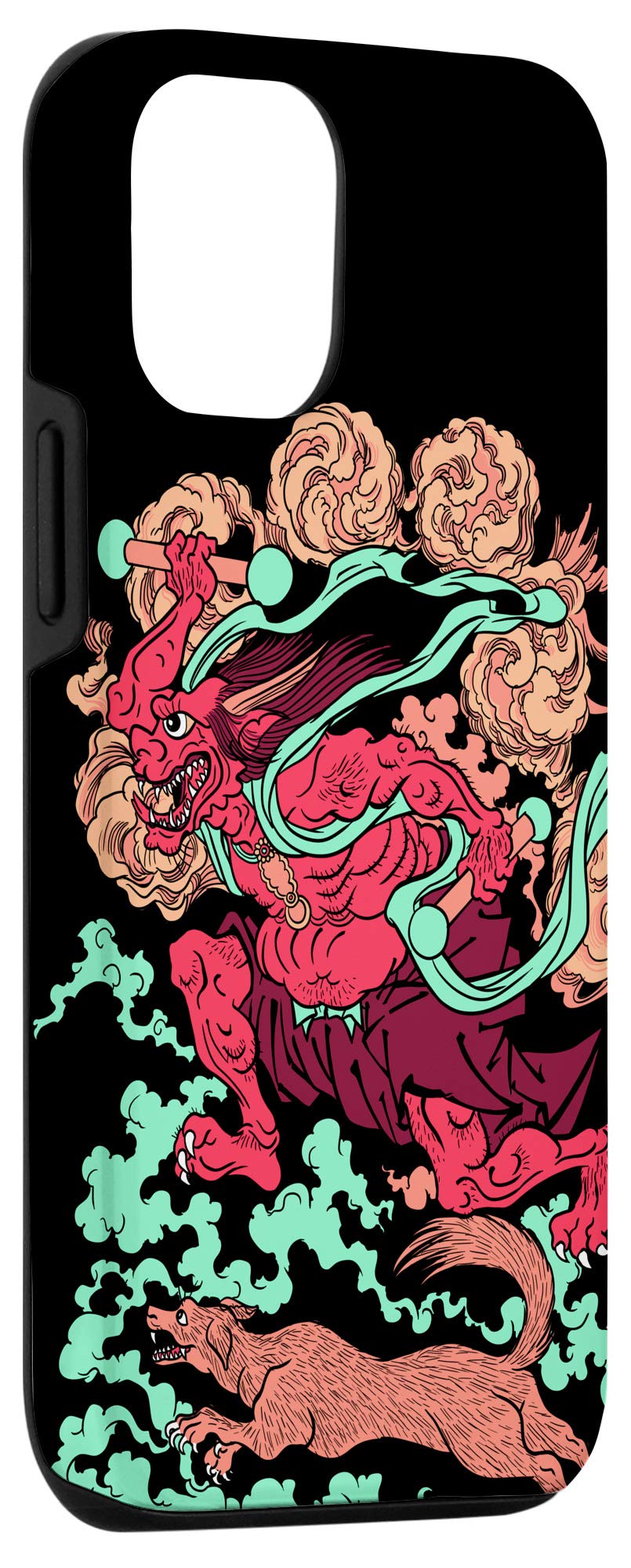 Japanese Oni Ogre Demon Kuniyoshi Ukiyo-e Art Phone Case for iPhone 12/12 Pro - Stylish Protective Cover for Anime Fans & Japanese Culture Lovers - Perfect for Daily Use, Travel & Gift Giving