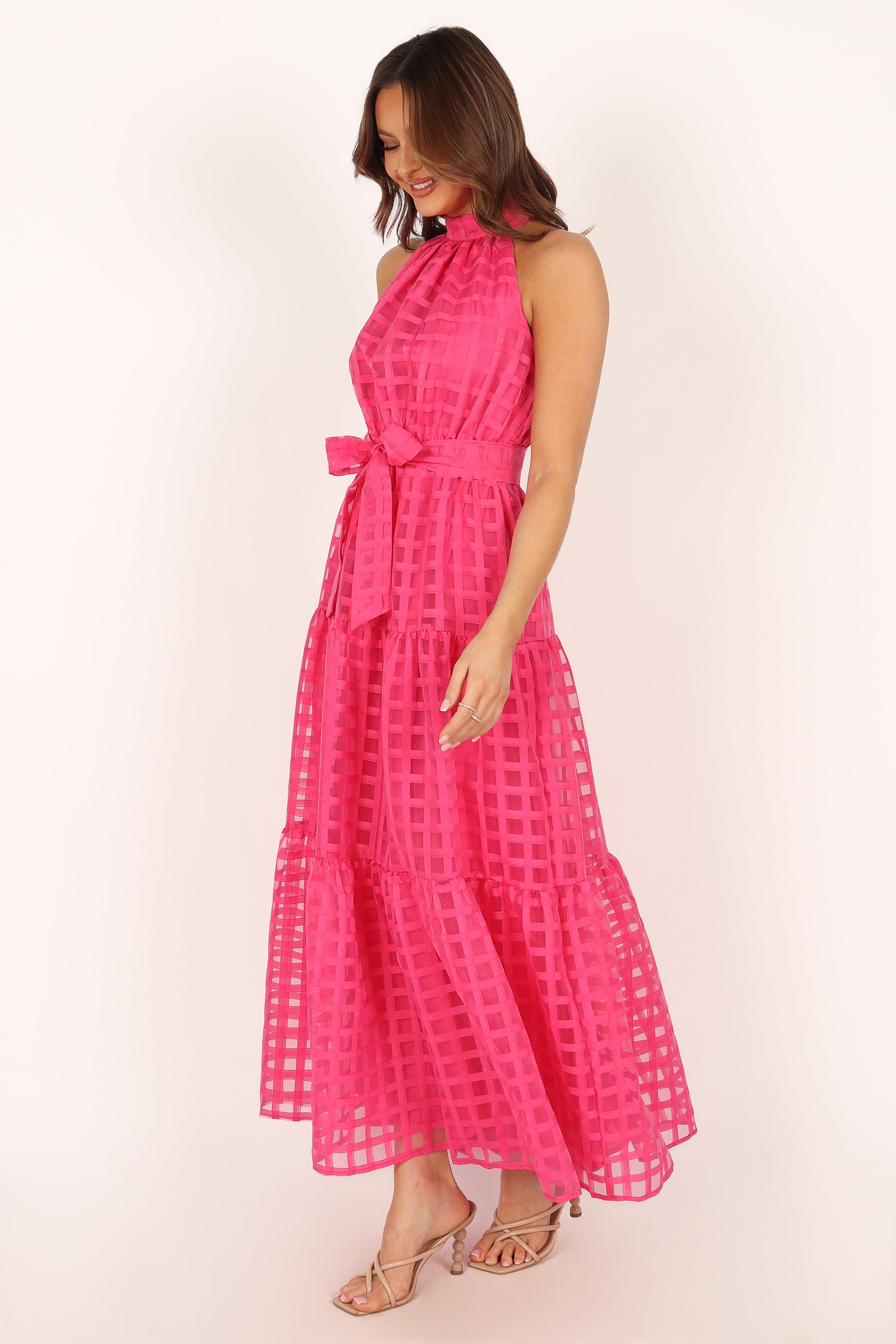 Elegant Calea Maxi Dress in Pink - Flowy Summer Dress for Women, Perfect for Beach Vacations, Weddings & Casual Outings