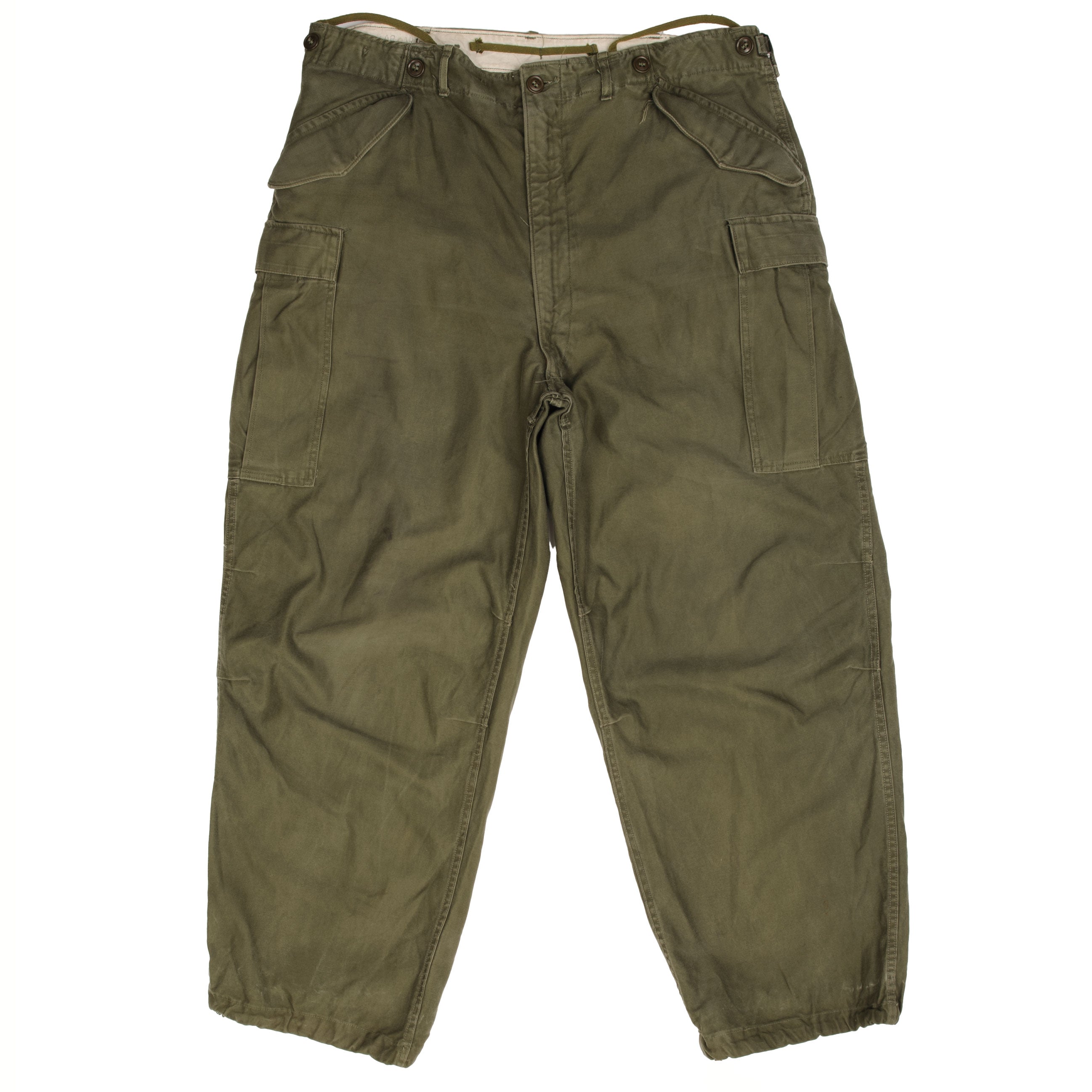 Vintage US Army M51 Field Trousers Pants - Korean War Era (1952) - Size W38 L30 - Authentic Military Surplus for Outdoor Adventures & Historical Reenactments