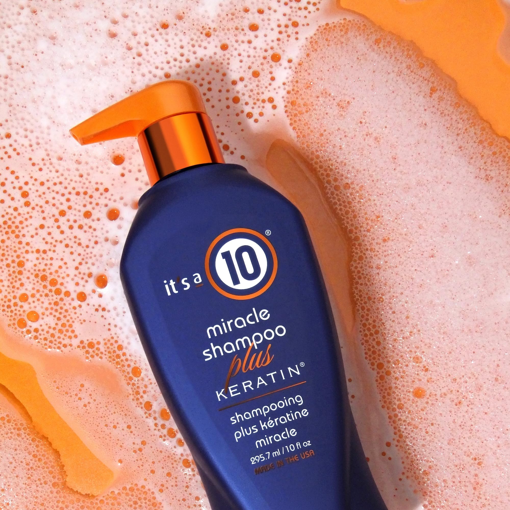 It's a 10 Miracle Shampoo Plus Keratin - 10 oz Repairing & Strengthening Shampoo for Damaged Hair - Perfect for Daily Use & Salon-Quality Results at Home