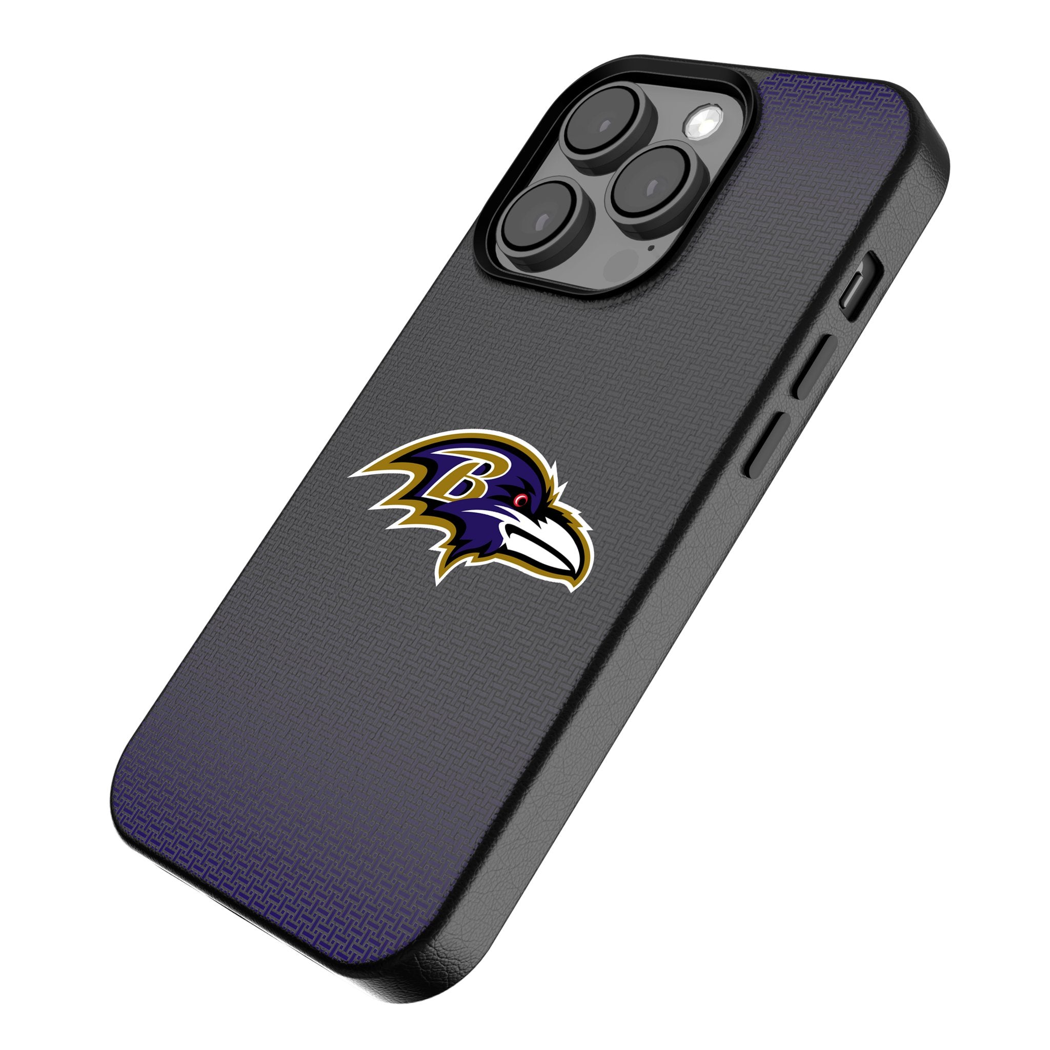 Baltimore Ravens MagSafe Compatible iPhone Case - Durable Linen Cover for Apple iPhone 12/13/14/15 Pro Max - Perfect for Game Day & Everyday Use