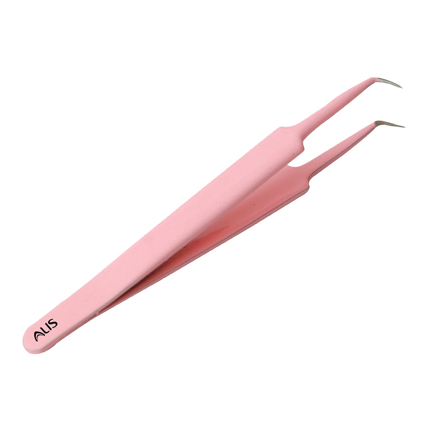 Professional Blackhead Tweezers & Pimple Popper Tool - Curved Bend Head Acne Remover, Facial Cleansing Kit for Blackhead Extraction & Skin Care (3-Piece Pink Set) | Perfect for Home Spa, Acne Treatment & Beauty Routine