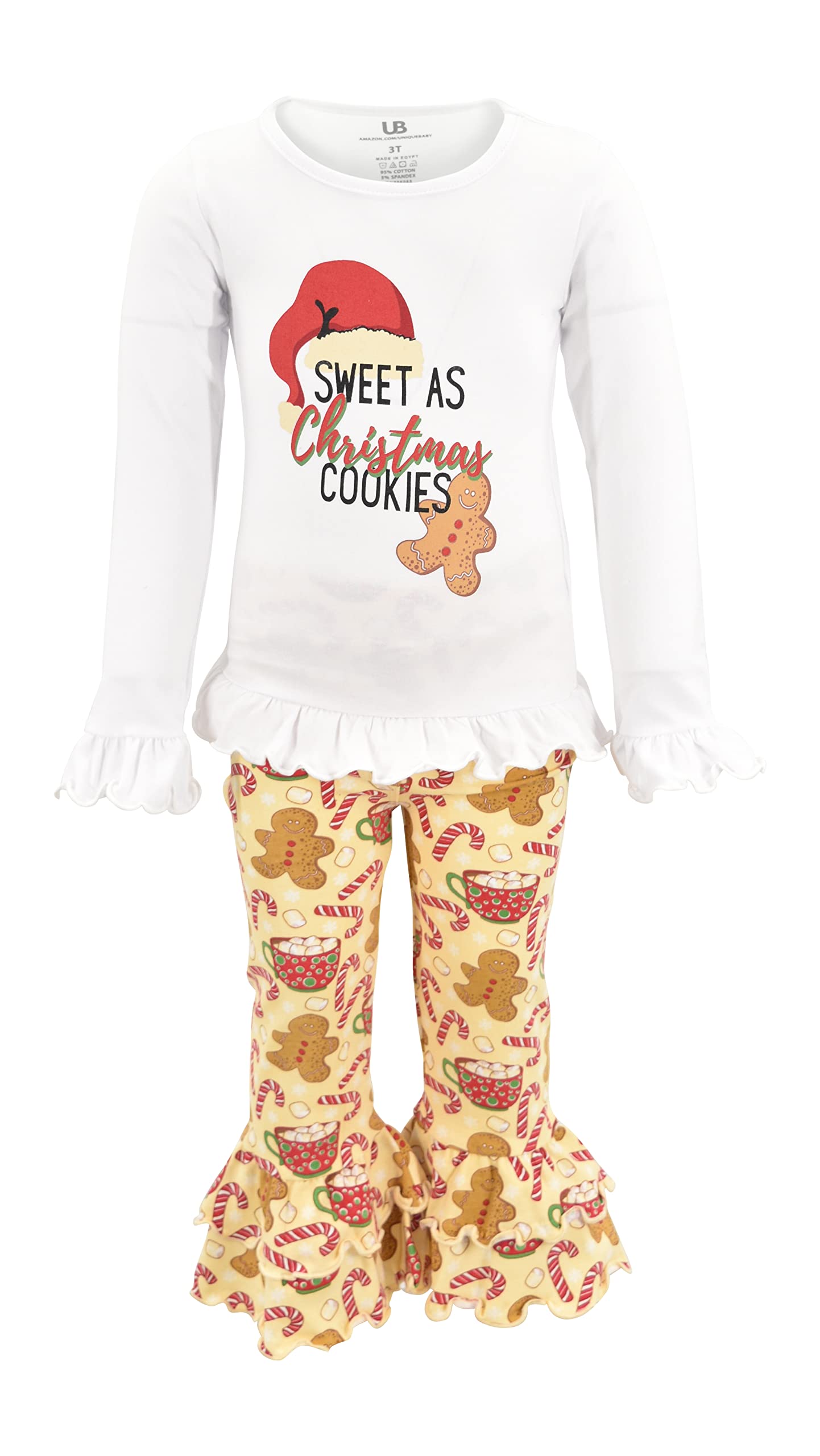 Unique Baby 2-Piece Girls Outfit - Ruffle Leggings & Long Sleeve Shirt Set for Toddlers | Playtime & Photo Shoots