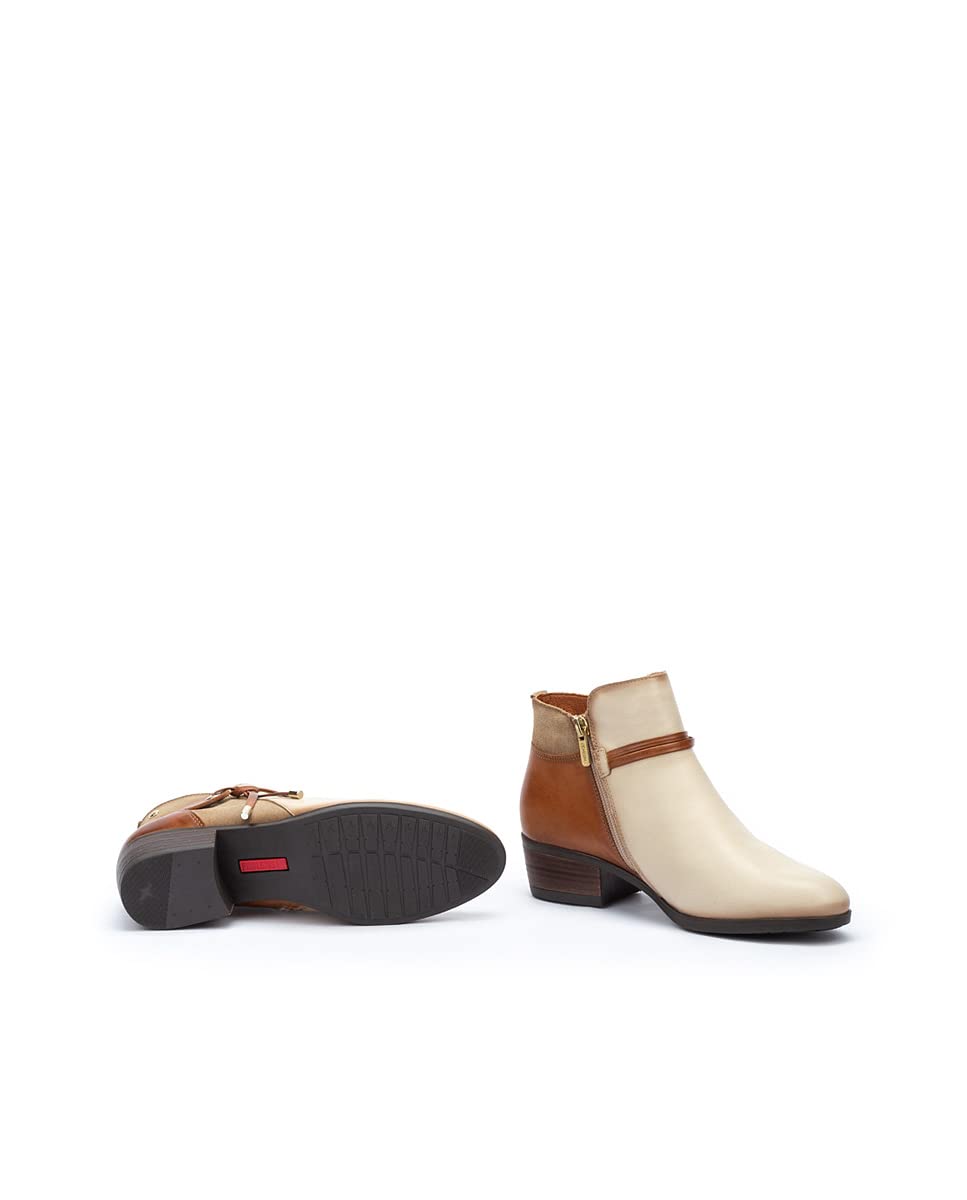 PIKOLINOS Women's Leather High-Heel Ankle Boots - Daroca Style | Comfortable & Stylish for Office, Party & Night Out