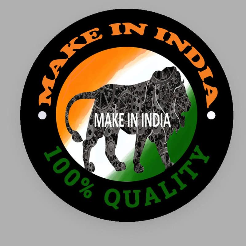 Bhovity® Bhagat Singh Car & Bike Sticker - 15cm x 14cm Red Radium Vinyl Decal | Patriotic Indian Freedom Fighter Design for Vehicles, Laptops & Water Bottles