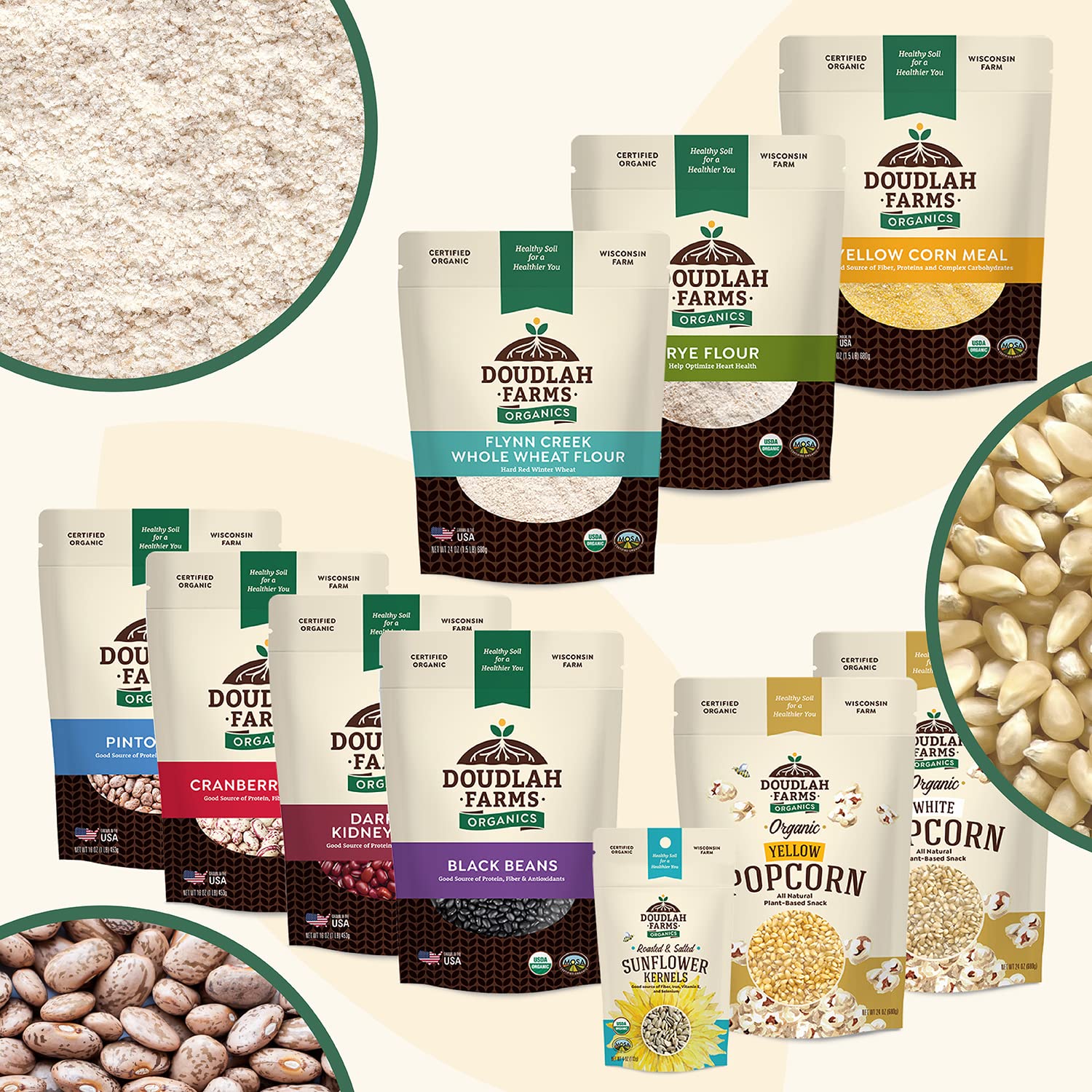 Organic Dried Pinto Beans 25lb Bulk - Non-GMO, Vegan, Grown in USA | High Fiber & Protein | Certified Clean | Regenerative Soil Farming | Perfect for Soups, Burritos, Salads, Chili, Meal Prep & Healthy Cooking