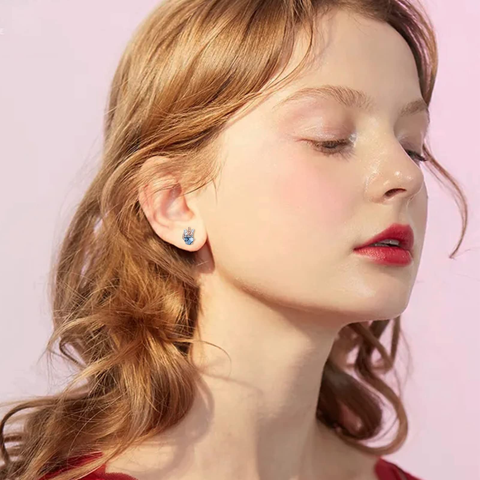 Hypoallergenic 925 Sterling Silver Unicorn Stud Earrings for Girls & Women - Cute Animal Jewelry Gift for Daughter, Birthday Party | Perfect for Everyday Wear, Special Occasions & Sensitive Skin