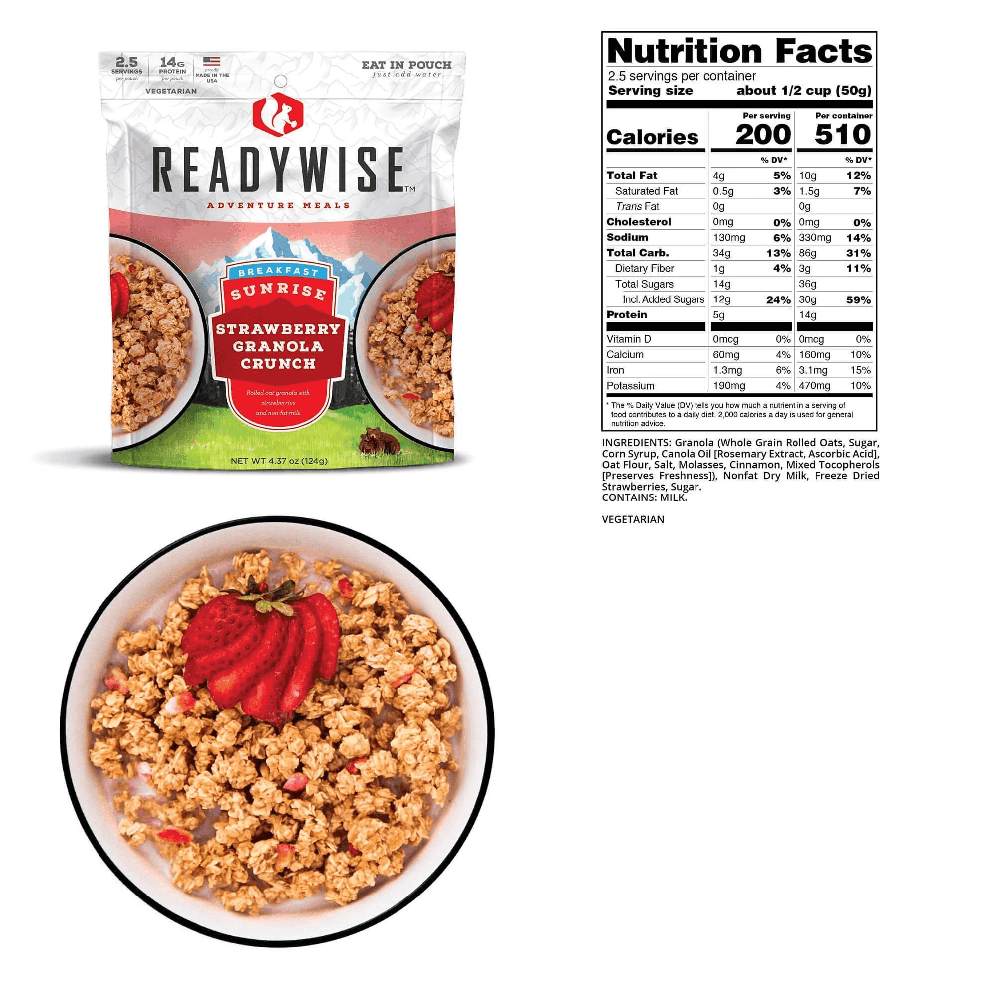 2-Day Emergency Food Supply Kit - 72-Hour Survival Food Rations for Camping, Hiking & Disaster Preparedness