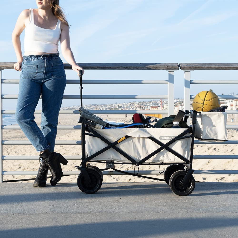 WHITSUNDAY Collapsible Folding Utility Wagon Cart with 8
