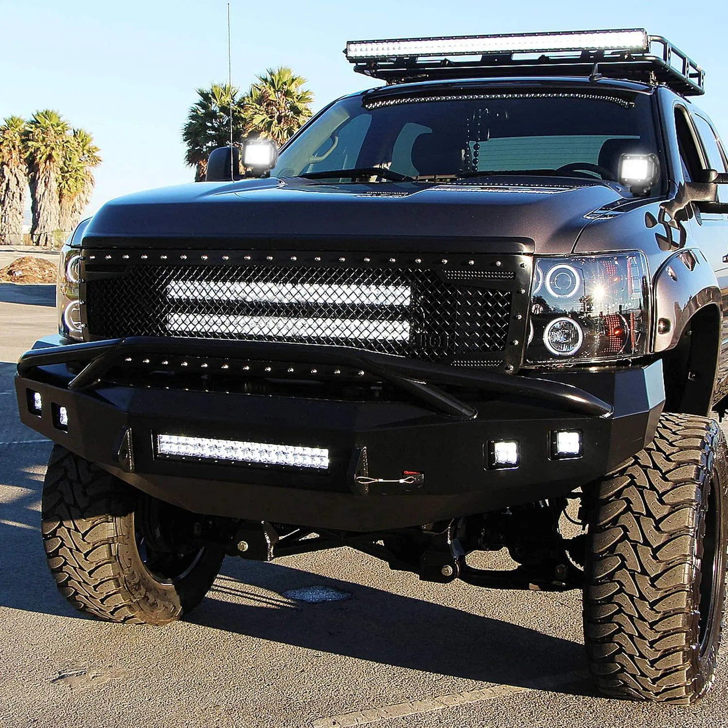 20 Inch 126W Double Row LED Light Bar Kit with 4Pcs 4 Inch 18W Spot Light Pods - Waterproof Off-Road Lighting for Trucks, ATVs, UTVs, Boats & Outdoor Adventures