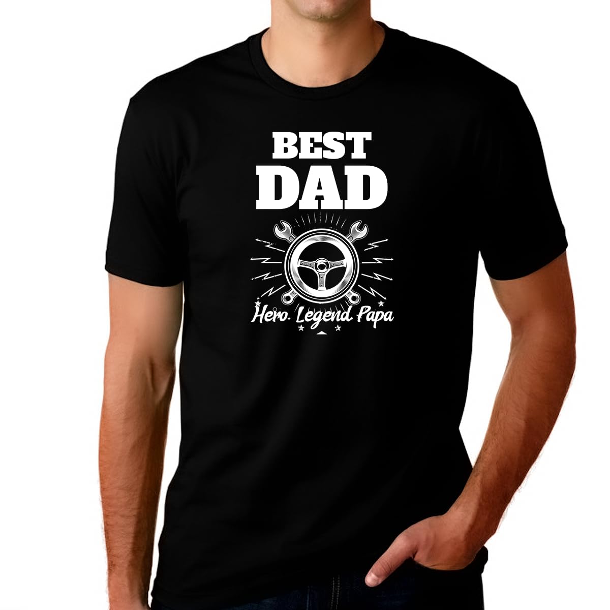 Fire Fit Designs Car Dad Shirts for Men - Father's Day Gift, Car Enthusiast Apparel, Casual Wear for Car Shows & Family Outings
